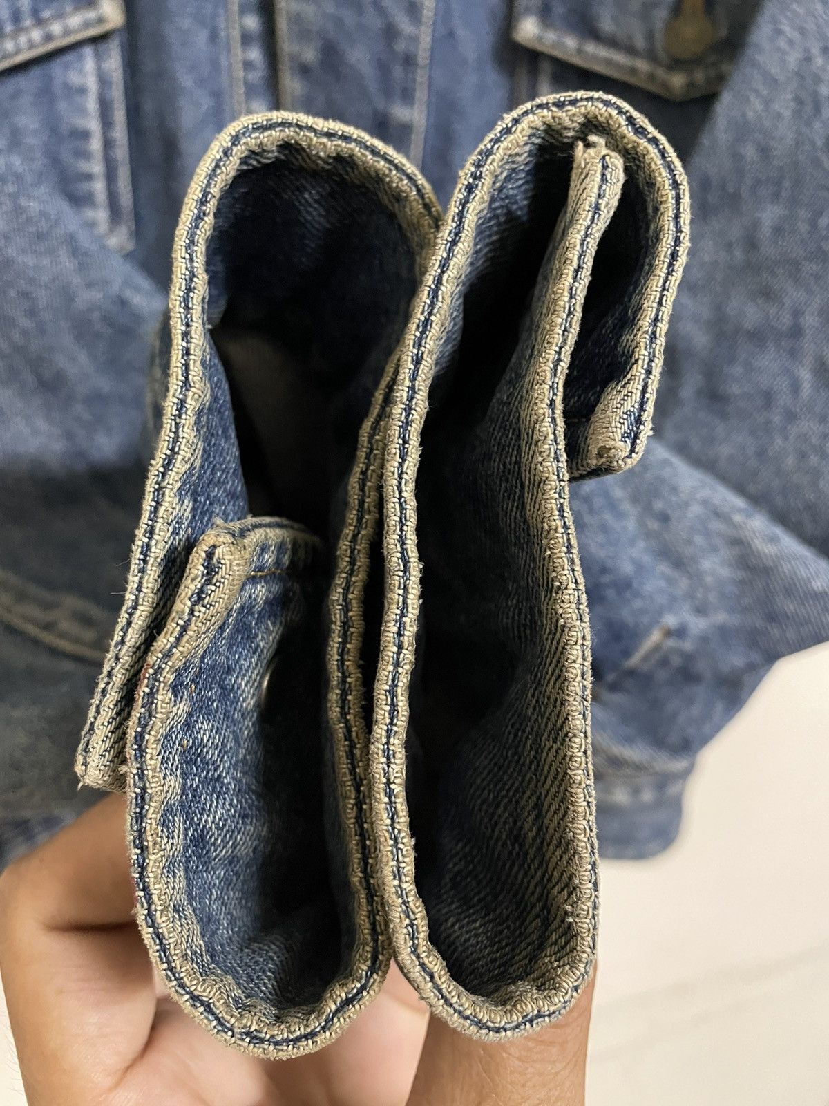 Katharine Hamnett London × Vintage Katharine Hamnett Trucker Denim Jacket Vintage 80’ Size US L / EU 52-54 / 3 - 4 Thumbnail
