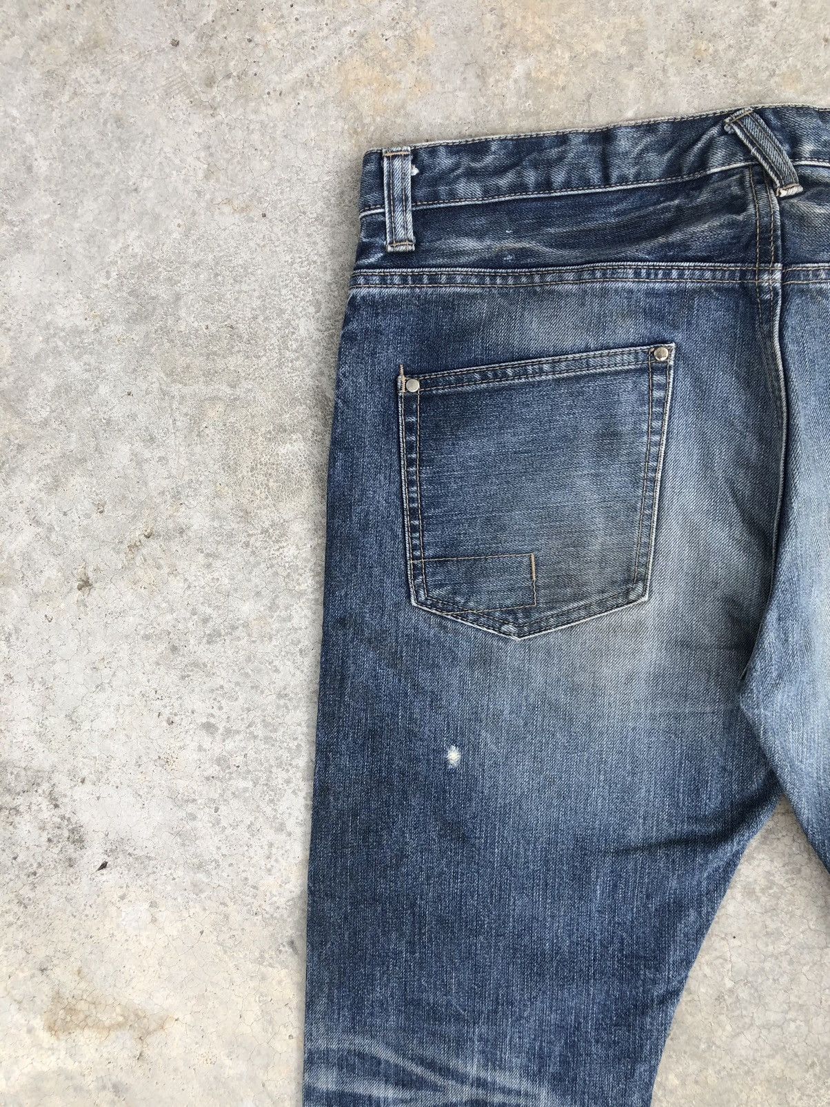 Tornado Mart Japanese Tornado Mart Distressed Jeans Slim Cut Size US 33 - 9 Thumbnail