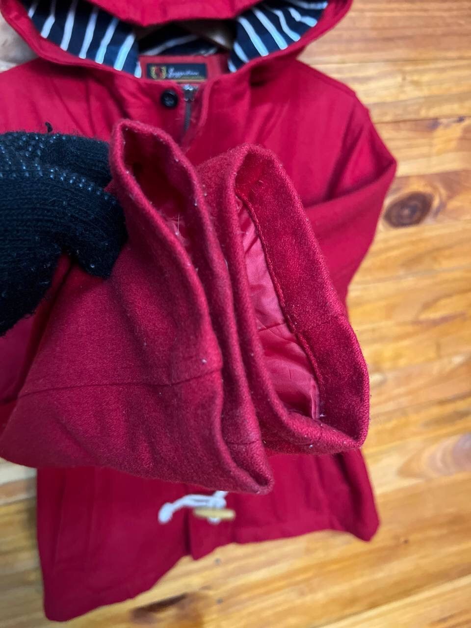 Japanese Brand SUGGESTION WOOL DUFFLE COAT Size US L / EU 52-54 / 3 - 5 Thumbnail
