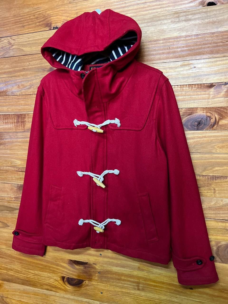 Japanese Brand SUGGESTION WOOL DUFFLE COAT Size US L / EU 52-54 / 3 - 3 Thumbnail