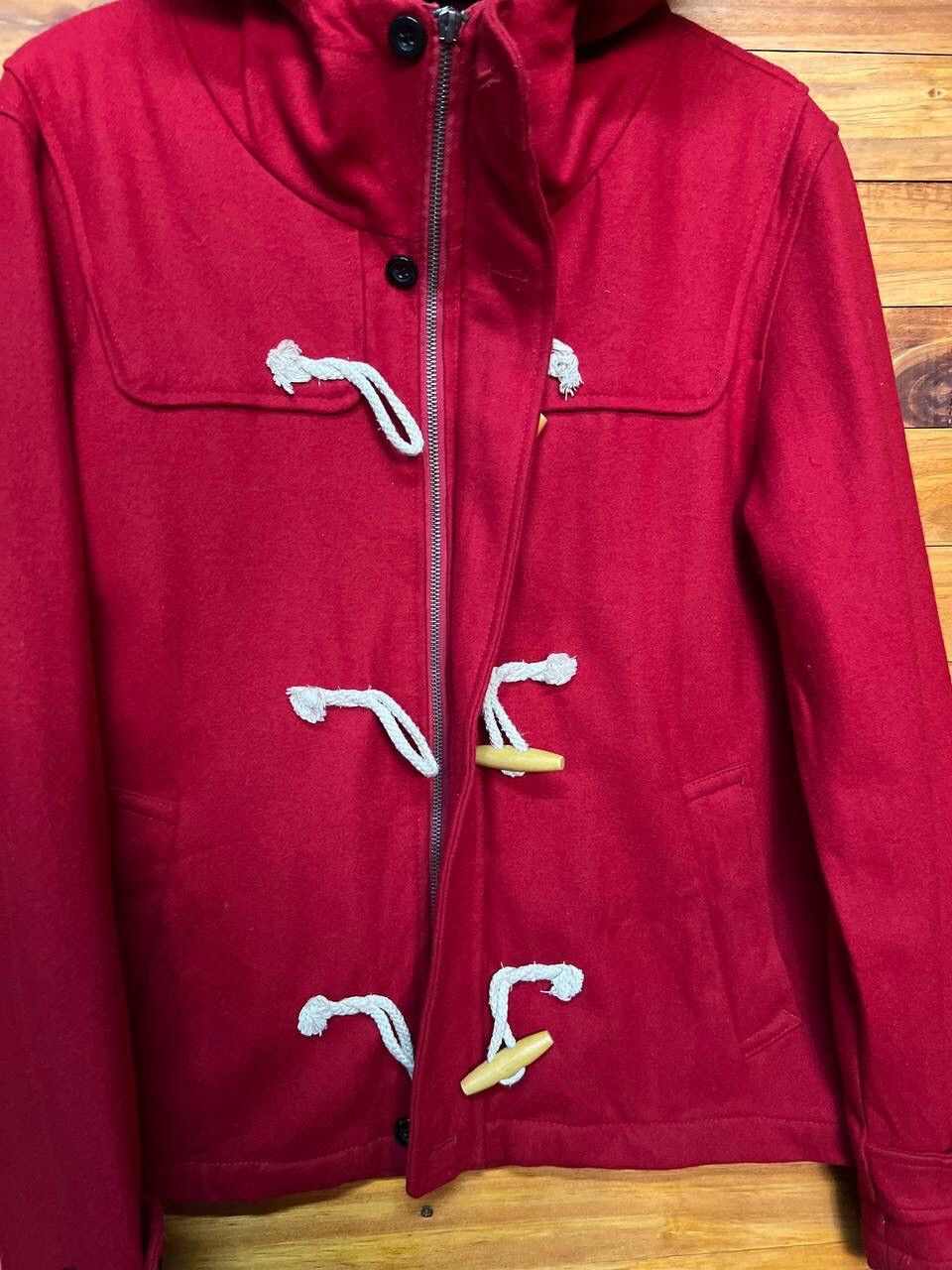 Japanese Brand SUGGESTION WOOL DUFFLE COAT Size US L / EU 52-54 / 3 - 8 Thumbnail