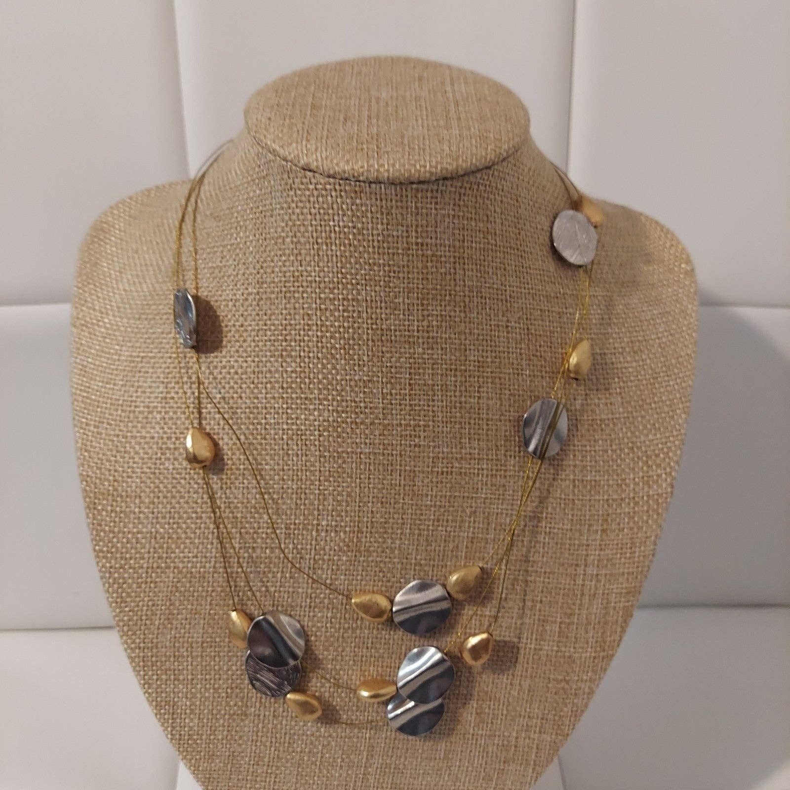 Set De Bijoux Femme Coldwater Creek - Collier, Bracelet, Boucles D'oreilles Perles Blanches - Occasion