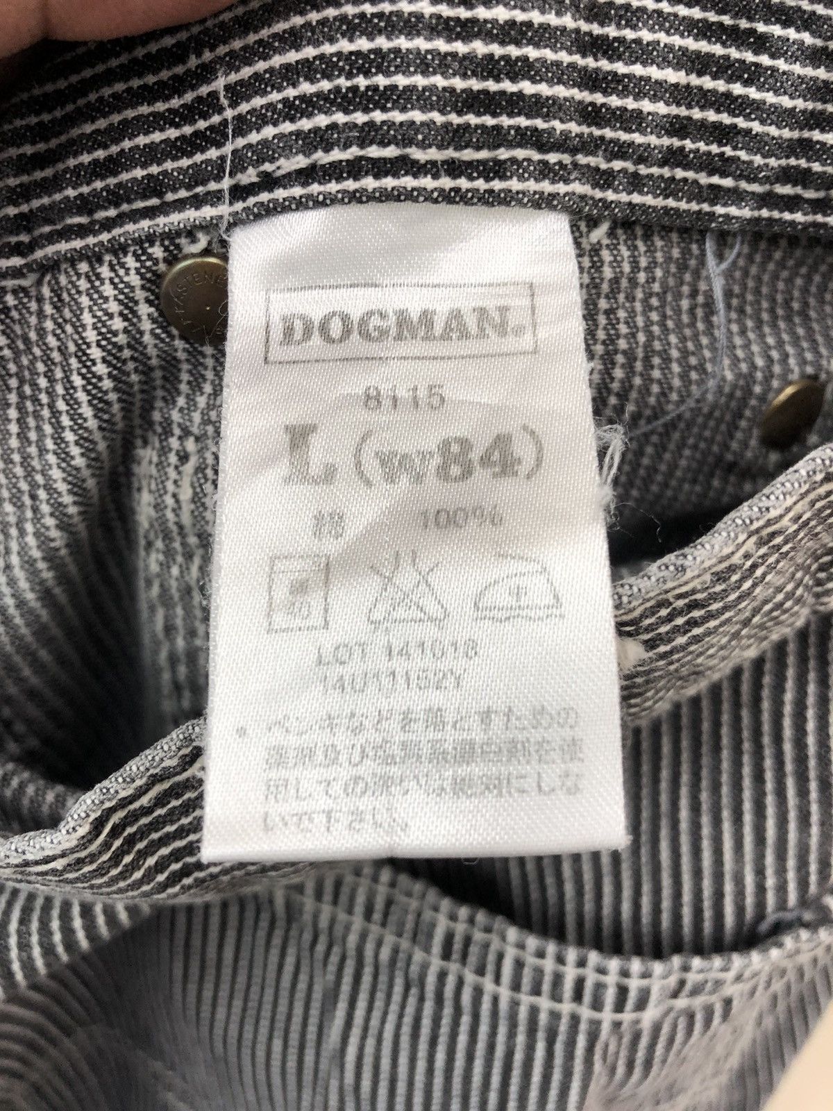 Japanese Brand DOGMAN Hickory Stripe Multipocket Cargo tactical pants Size US 32 / EU 48 - 15 Thumbnail