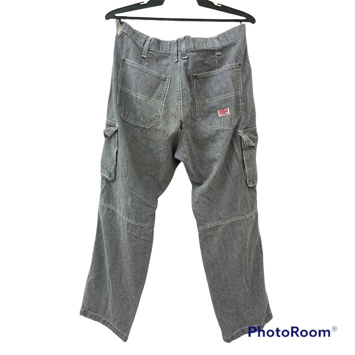 Japanese Brand DOGMAN Hickory Stripe Multipocket Cargo tactical pants Size US 32 / EU 48 - 4 Thumbnail