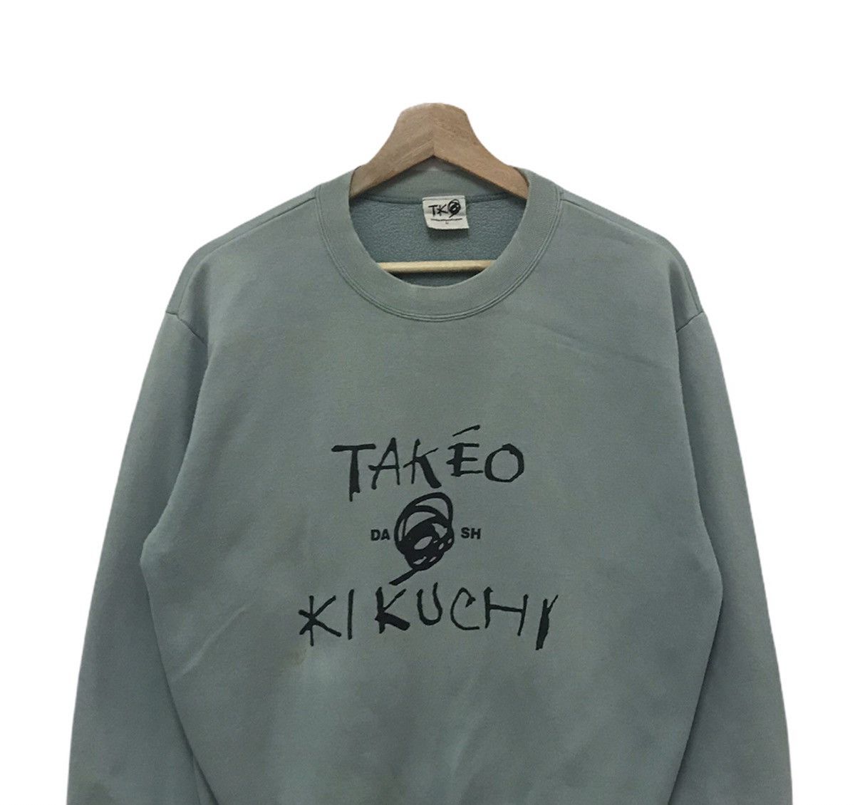 Japanese Brand × Takeo Kikuchi Vintage TAKEO KIKUCHI Sweatshirt Spellout Big Logo Size US M / EU 48-50 / 2 - 2 Thumbnail
