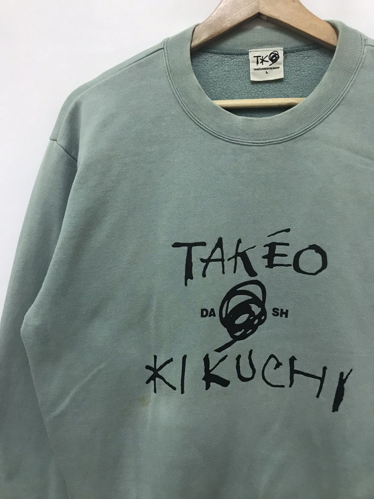 Japanese Brand × Takeo Kikuchi Vintage TAKEO KIKUCHI Sweatshirt Spellout Big Logo Size US M / EU 48-50 / 2 - 5 Thumbnail