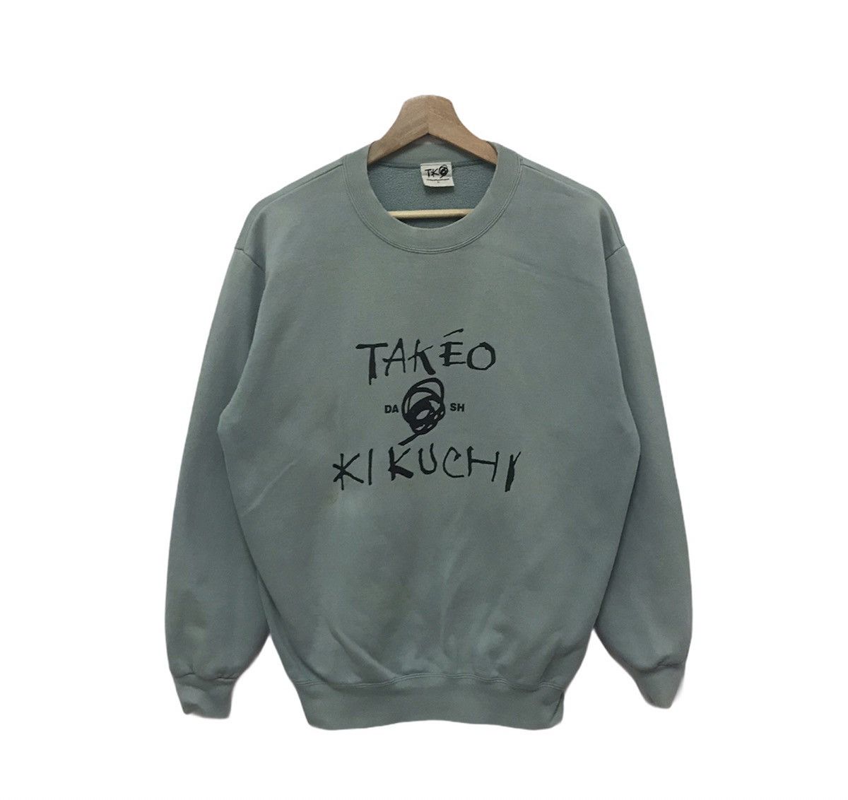 Japanese Brand × Takeo Kikuchi Vintage TAKEO KIKUCHI Sweatshirt Spellout Big Logo Size US M / EU 48-50 / 2 - 1 Thumbnail