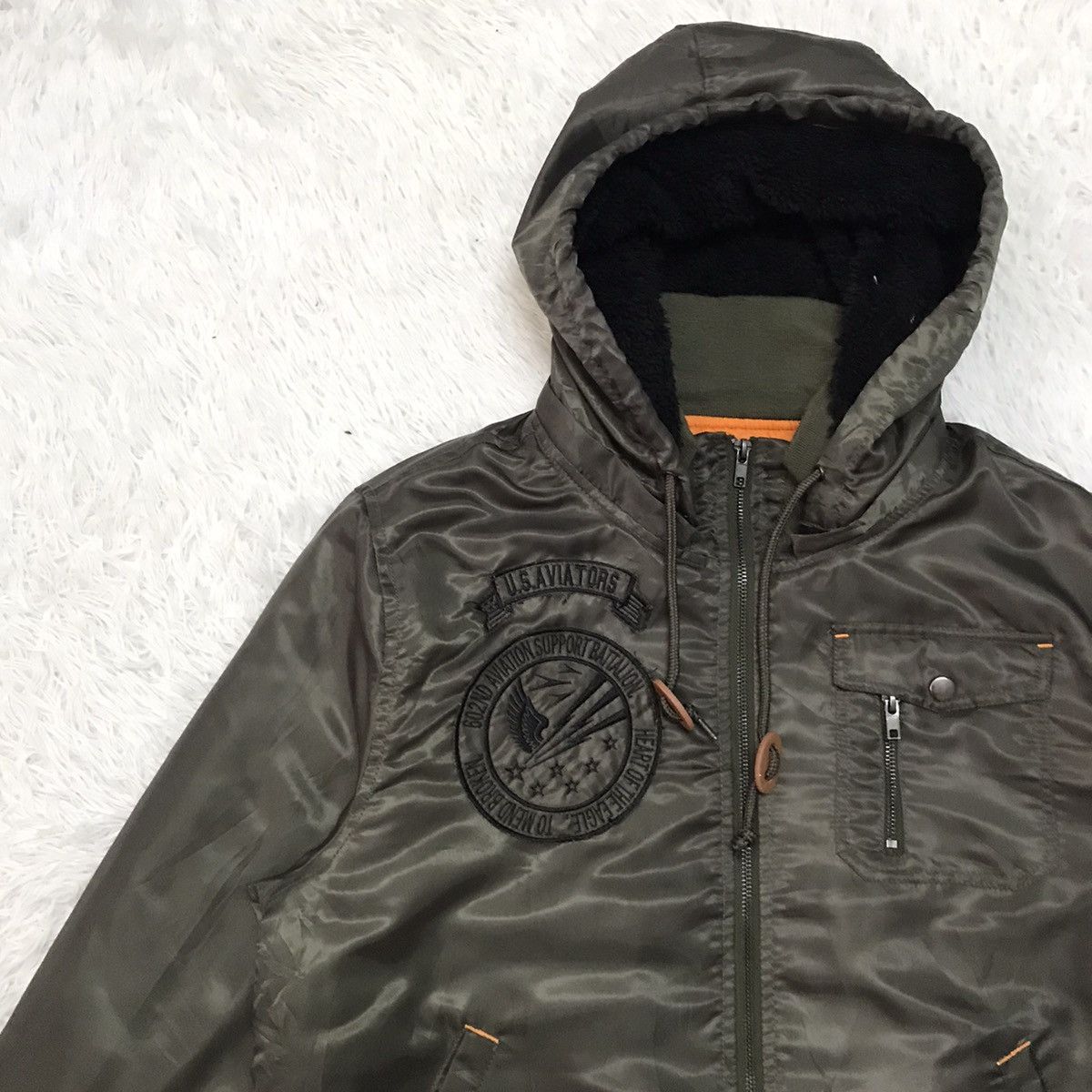 Aviator Nation Oilcake US Aviators Bomber Like Jacket Detached Hoodie Size US XL / EU 56 / 4 - 6 Thumbnail