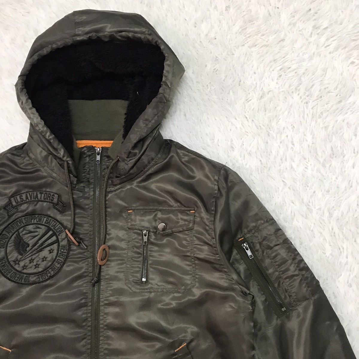 Aviator Nation Oilcake US Aviators Bomber Like Jacket Detached Hoodie Size US XL / EU 56 / 4 - 5 Thumbnail
