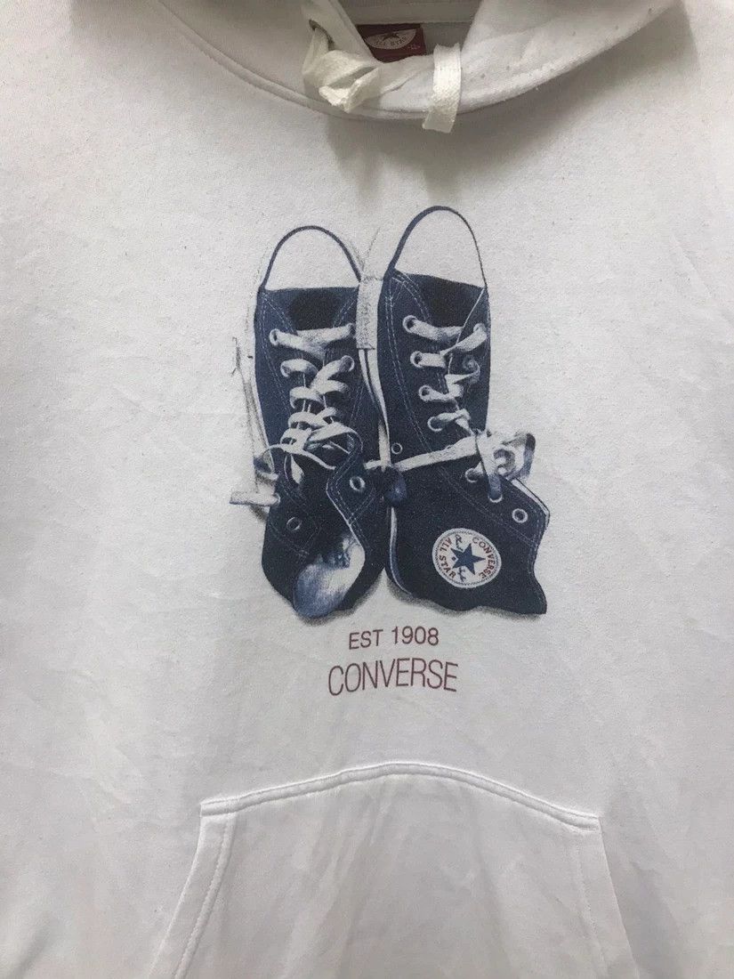 Converse Vintage Converse Sweatshirt Converse Hoodie Big Logo Size US XL / EU 56 / 4 - 2 Thumbnail