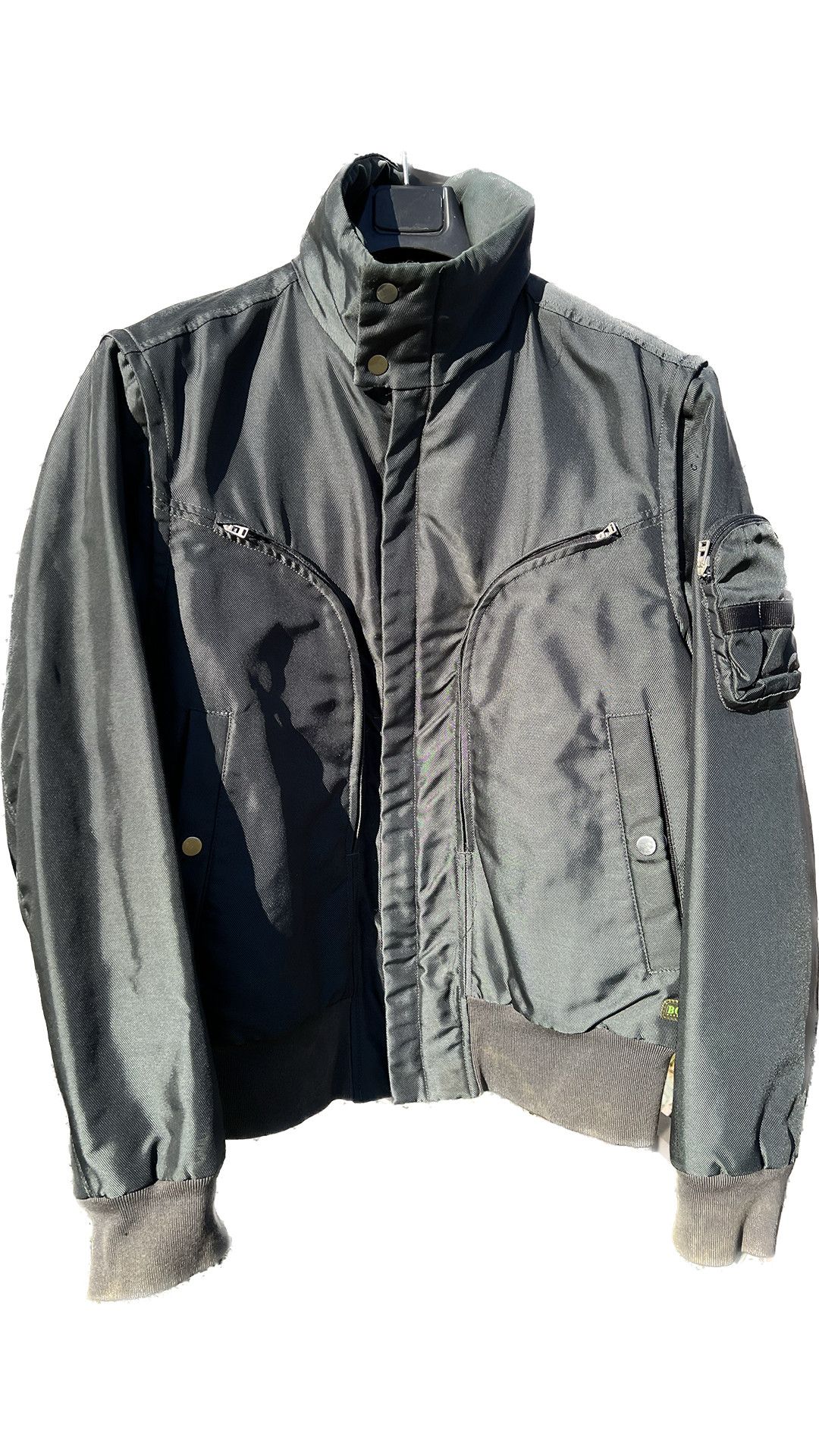 Hugo Boss × Vintage Curved Zipper Pocket Bomber Jacket Size US M / EU 48-50 / 2 - 5 Thumbnail