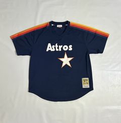 Men's Mitchell and Ness Carlos Lee Houston Astros Replica Red Throwback  Jersey