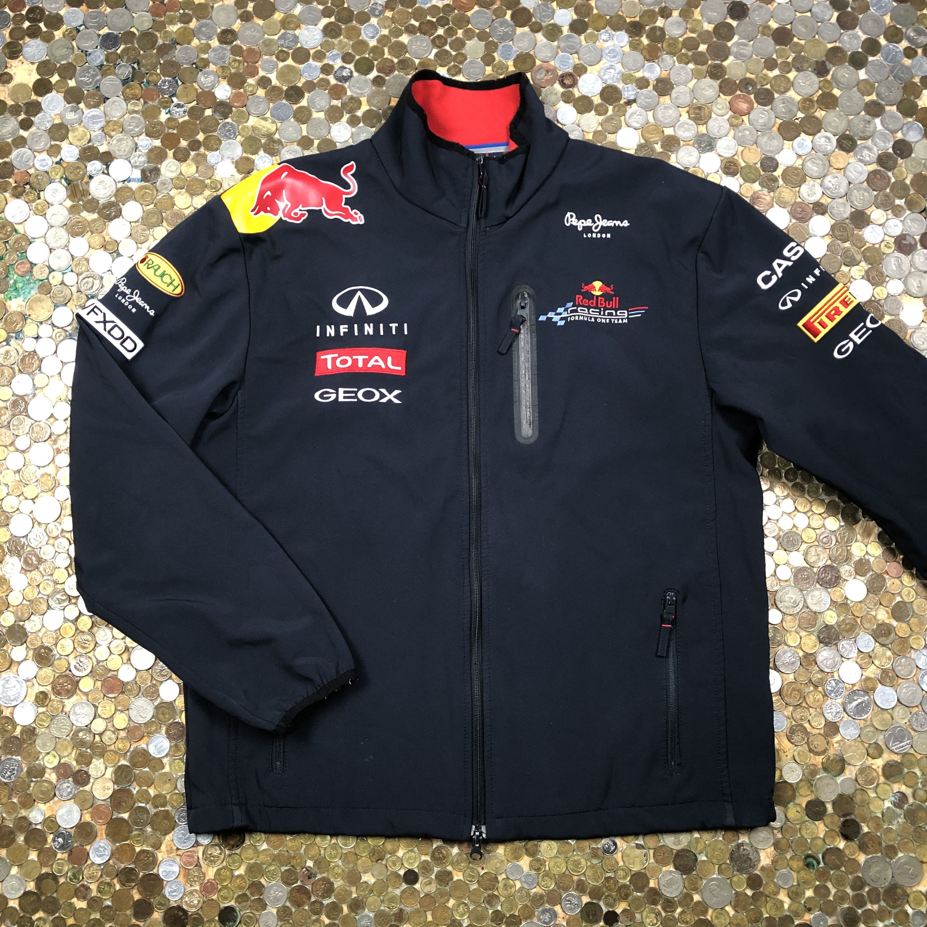 Red Bull racing Formula Vintage zip light softshell jacket