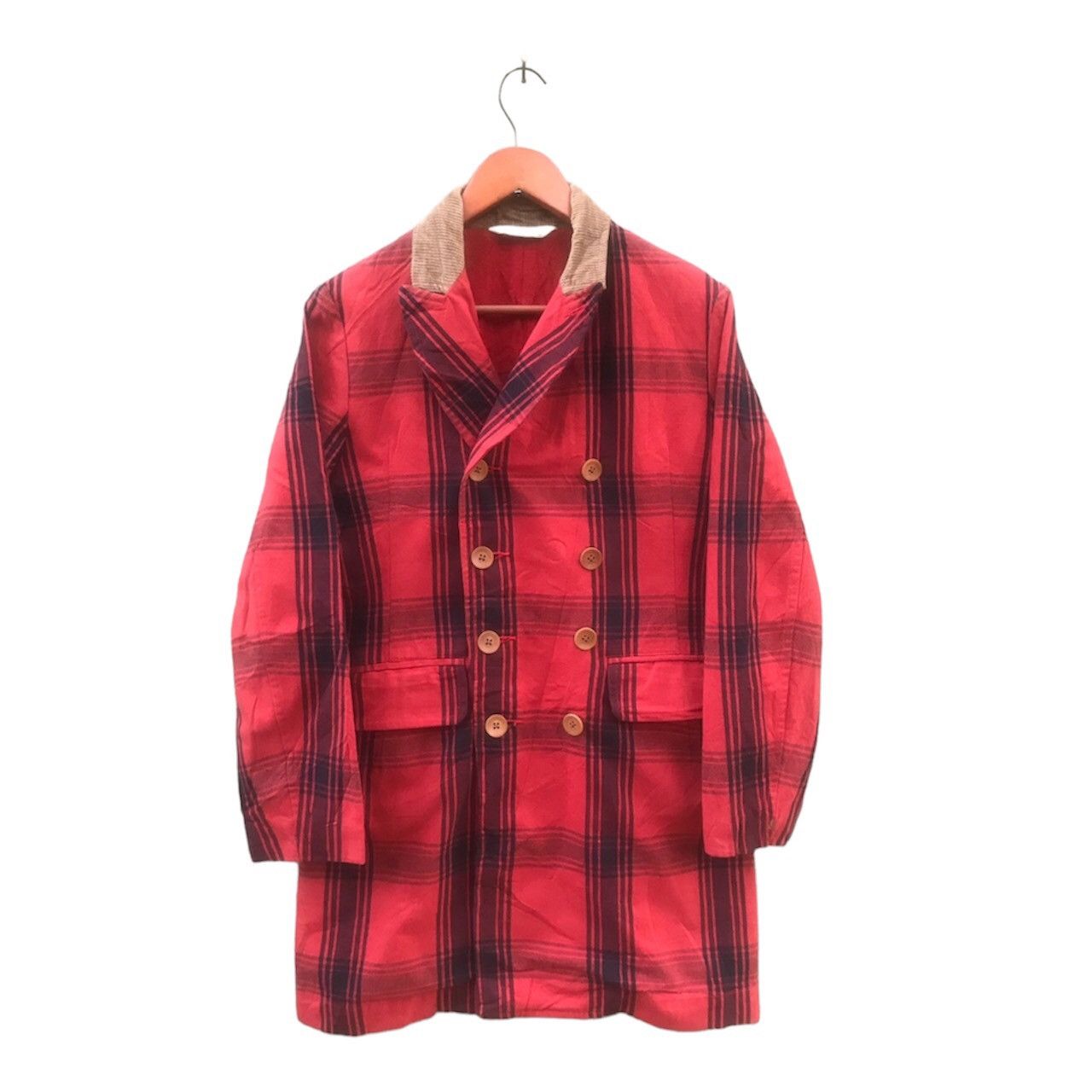 45rpm 45rpm Red Tartan Work Coat— Japanese Artisan Double-Breasted Size US M / EU 48-50 / 2 - 1 Thumbnail