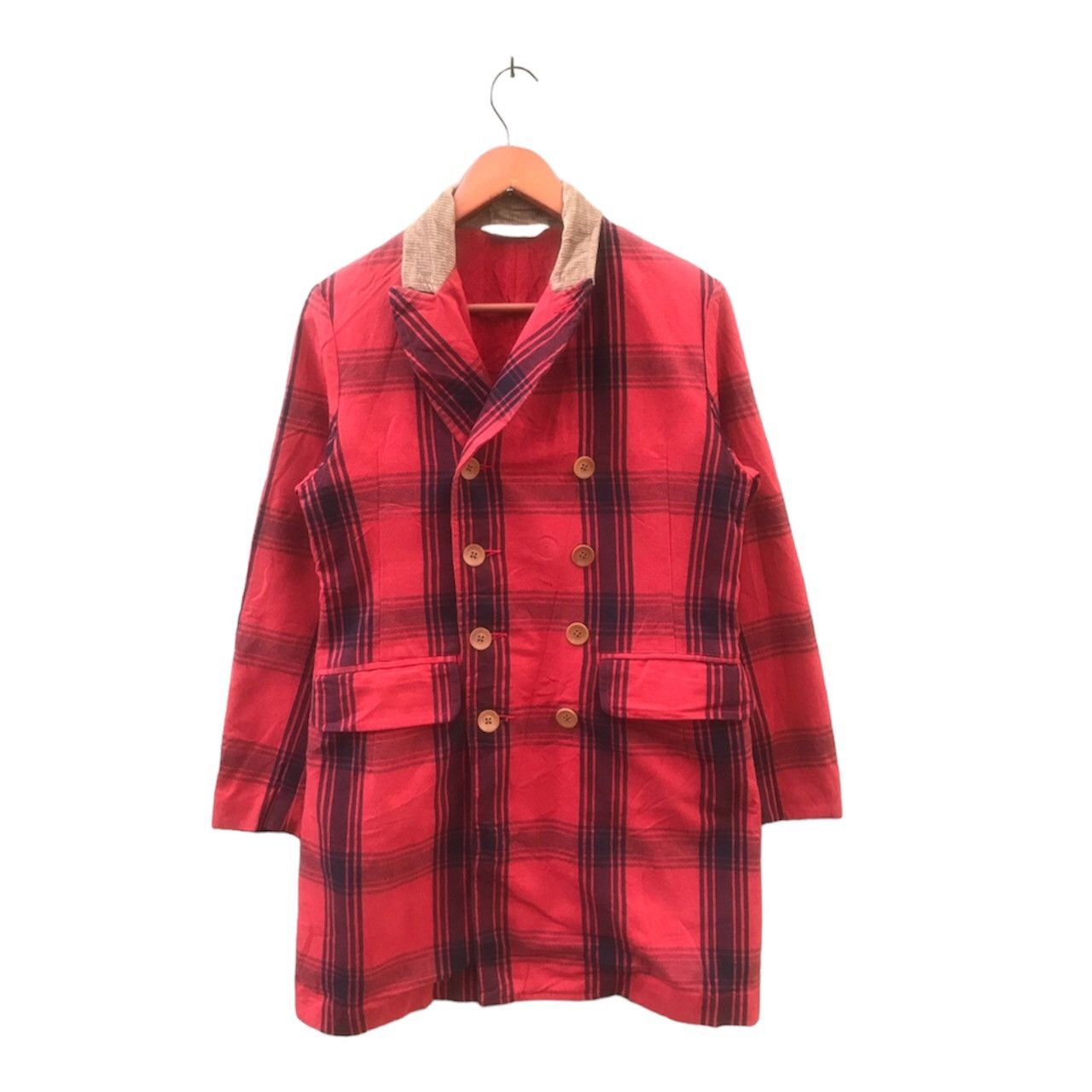 45rpm 45rpm Red Tartan Work Coat— Japanese Artisan Double-Breasted Size US M / EU 48-50 / 2 - 2 Thumbnail