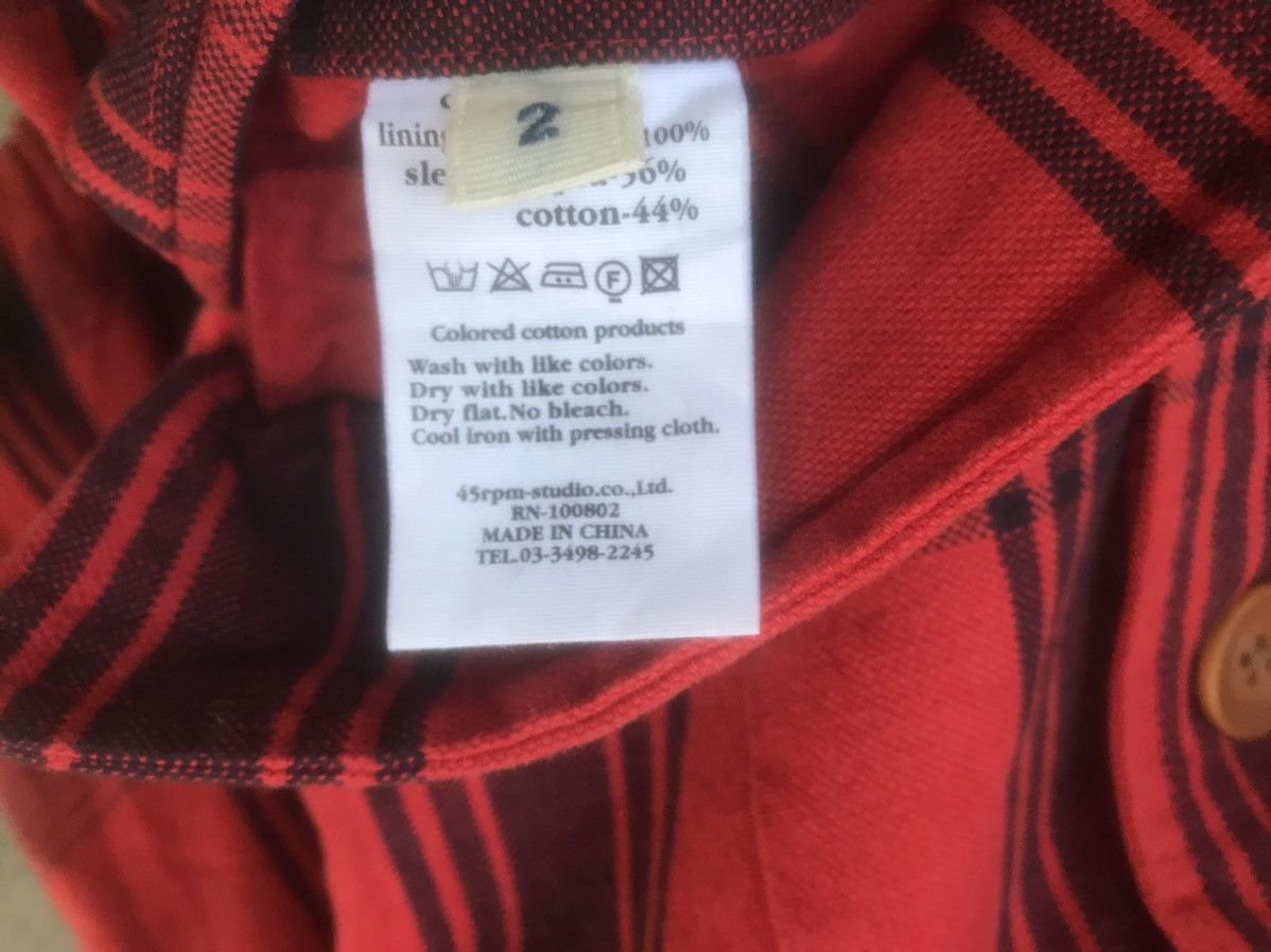 45rpm 45rpm Red Tartan Work Coat— Japanese Artisan Double-Breasted Size US M / EU 48-50 / 2 - 7 Thumbnail