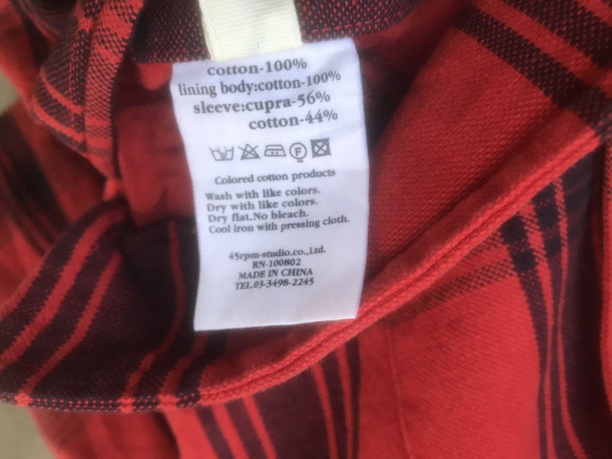 45rpm 45rpm Red Tartan Work Coat— Japanese Artisan Double-Breasted Size US M / EU 48-50 / 2 - 8 Thumbnail