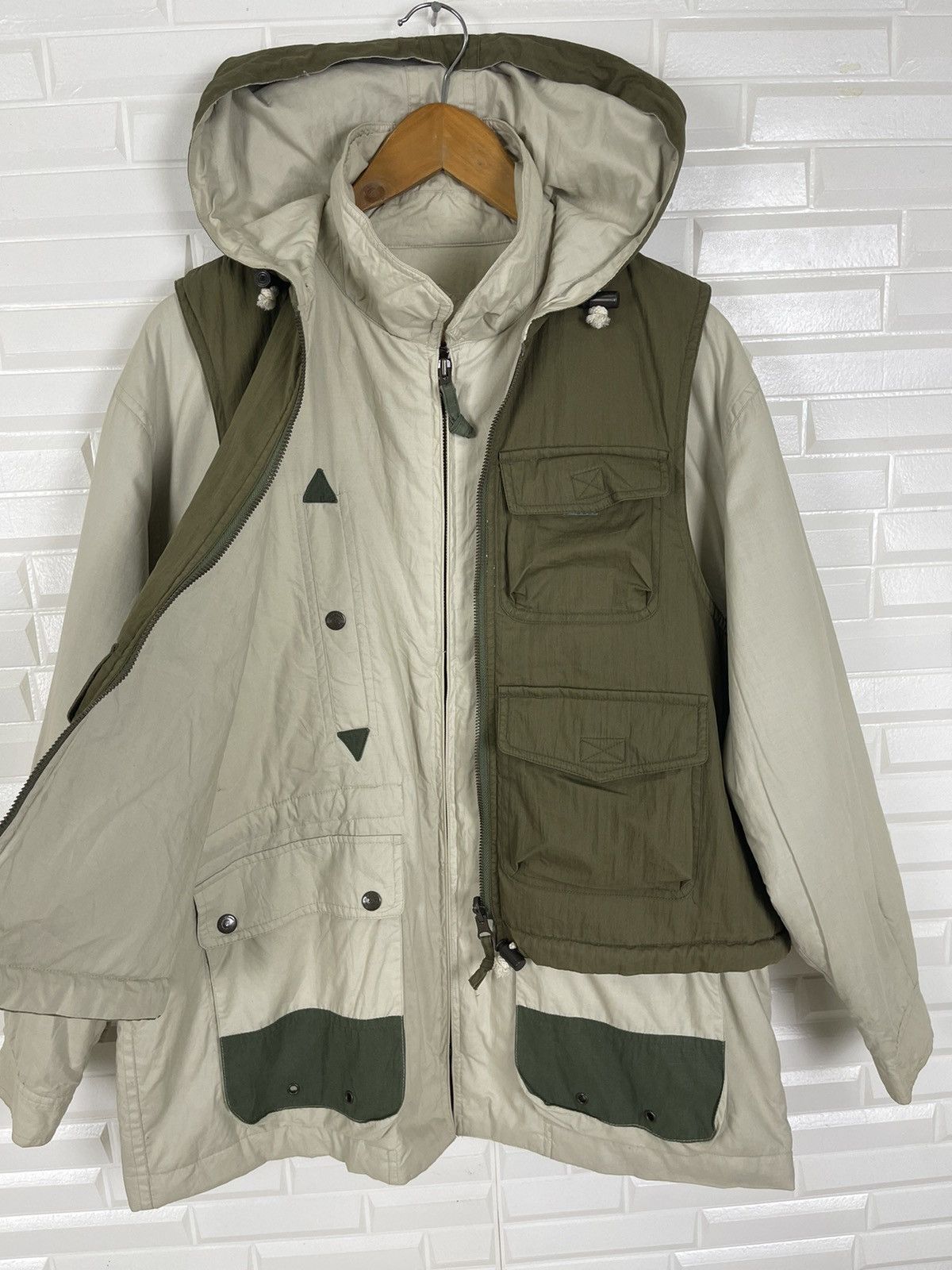 Vintage ❌DELETE TODAY🚀Paratrooper Jacket Hoodie Inspired Visvim JP Size US L / EU 52-54 / 3 - 1 Thumbnail