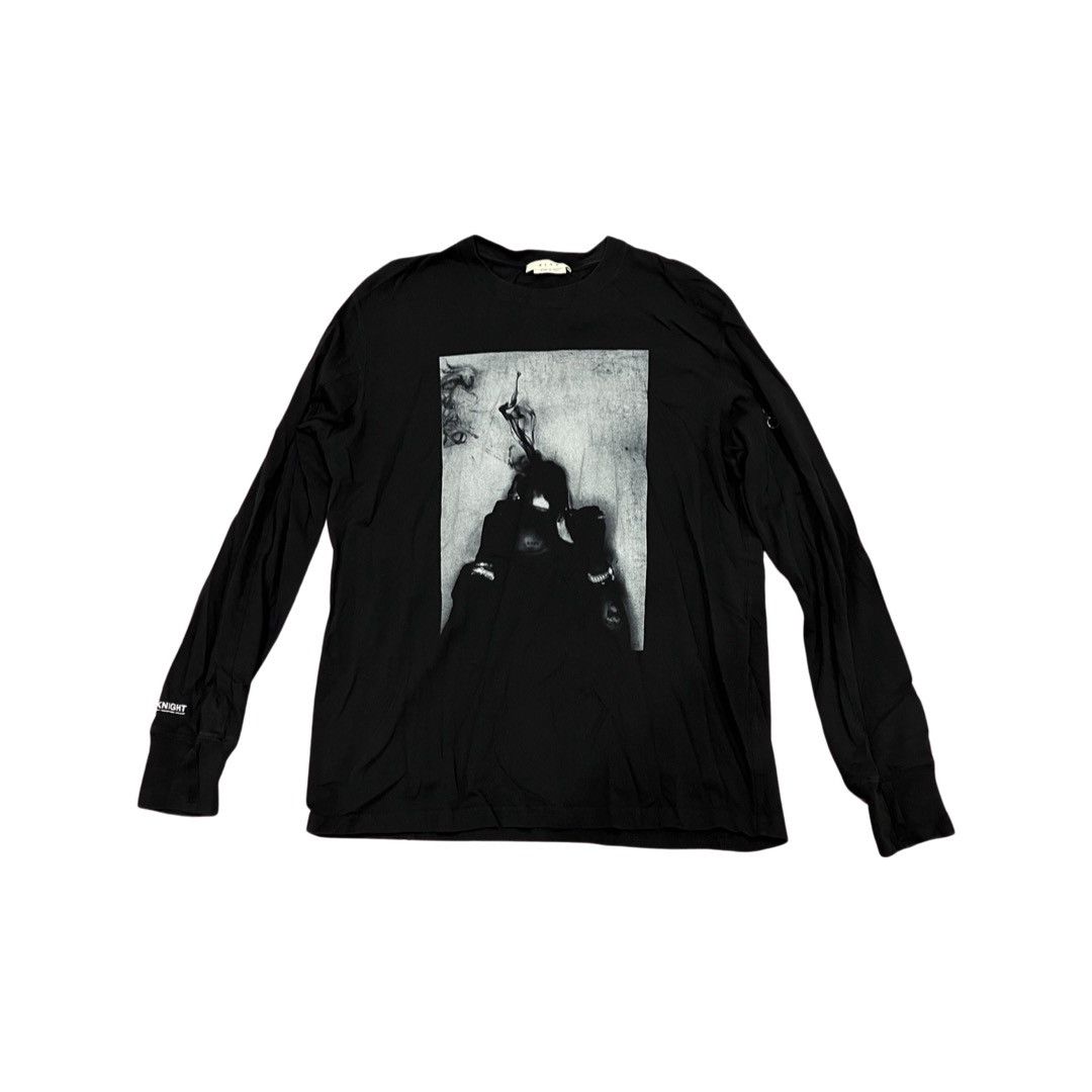 image of Alyx x Travis Scott Nick Knight Travis Scott Bomber Long Sleeve in Black, Men's (Size Medium)