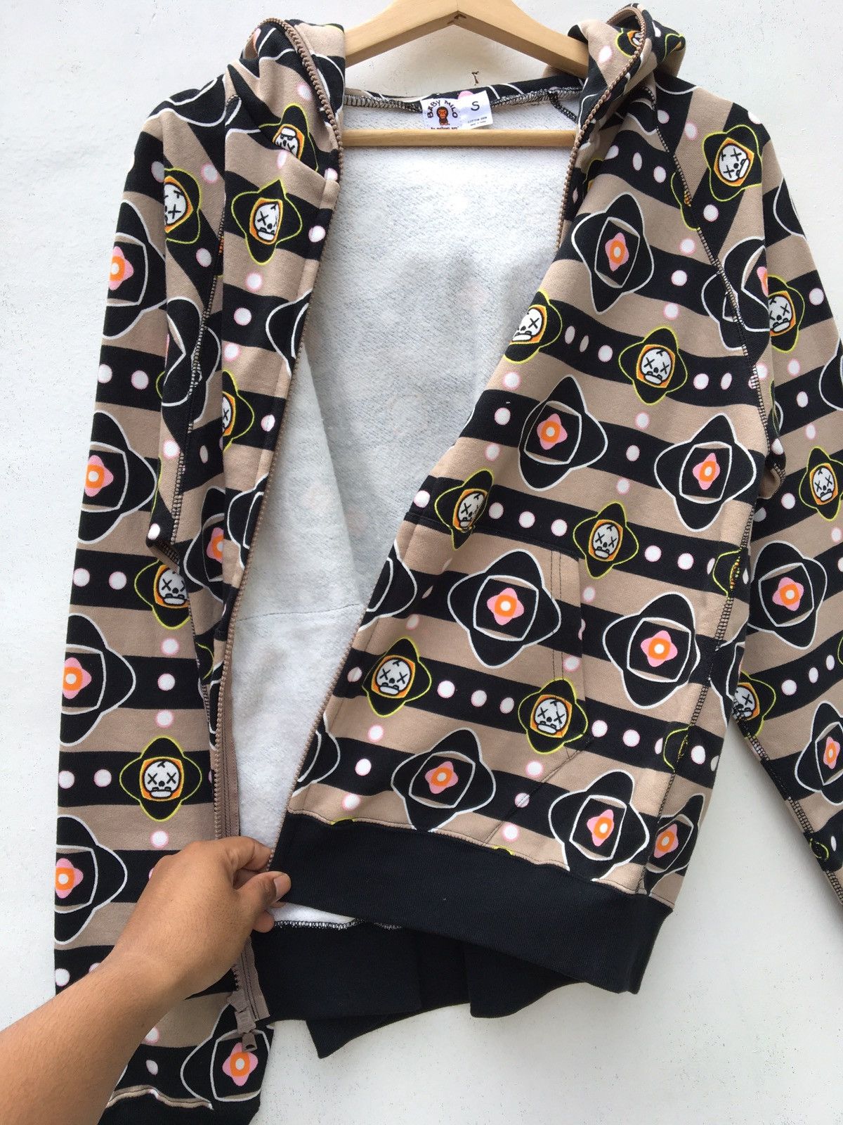 Bape × Kaws Bape x Kaws Baby Milo Monogram Full Zip Hoodie Size US S / EU 44-46 / 1 - 14 Thumbnail