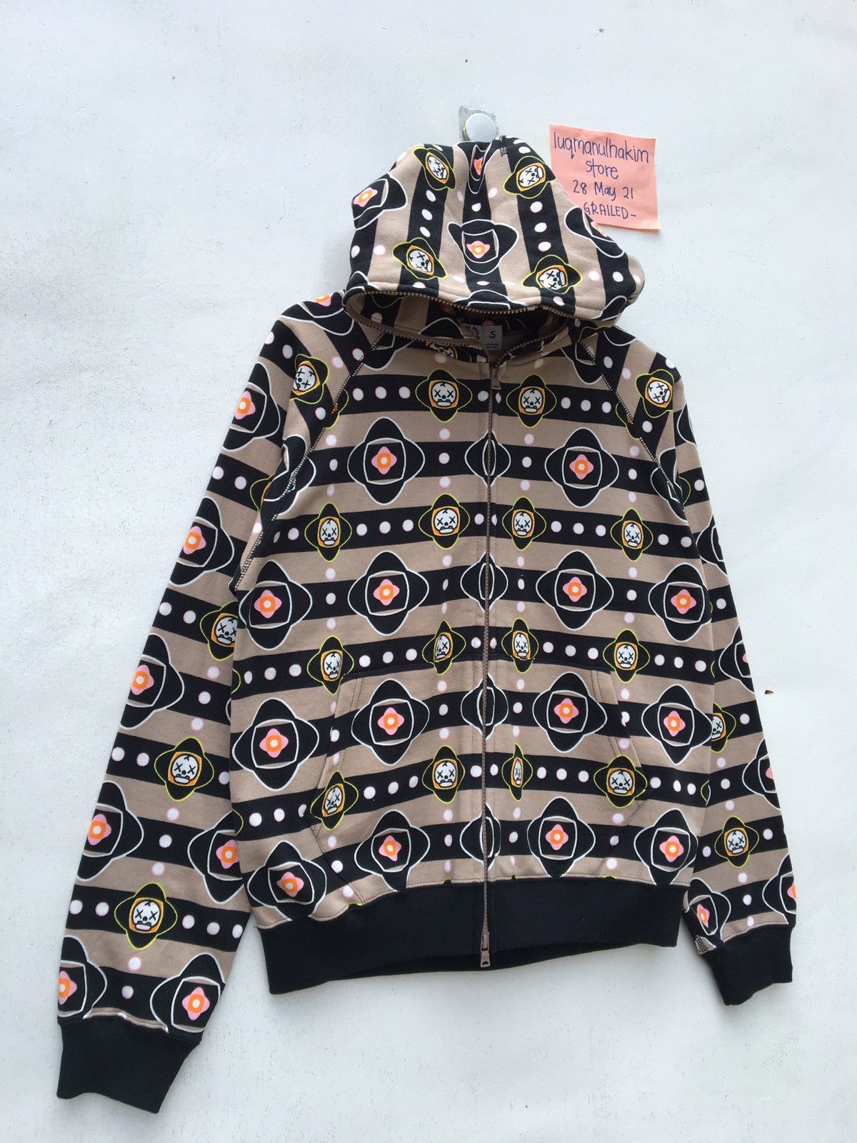Bape × Kaws Bape x Kaws Baby Milo Monogram Full Zip Hoodie Size US S / EU 44-46 / 1 - 3 Thumbnail