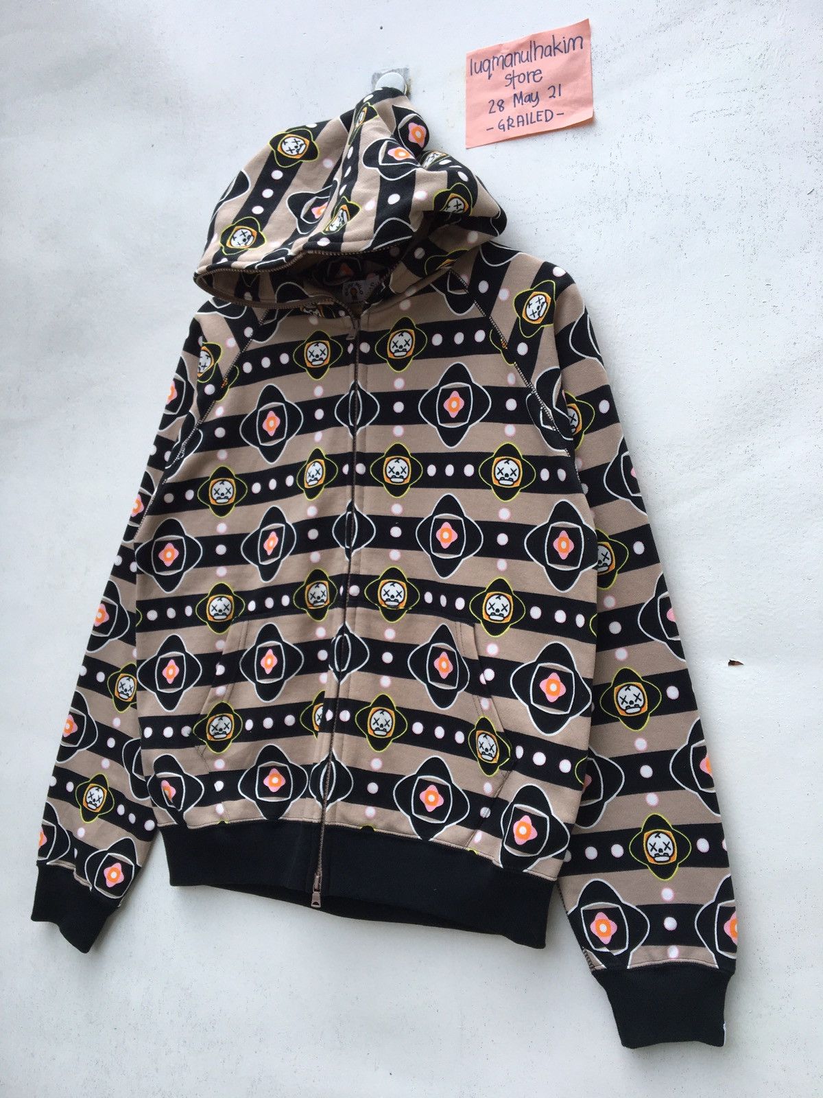 Bape × Kaws Bape x Kaws Baby Milo Monogram Full Zip Hoodie Size US S / EU 44-46 / 1 - 4 Thumbnail