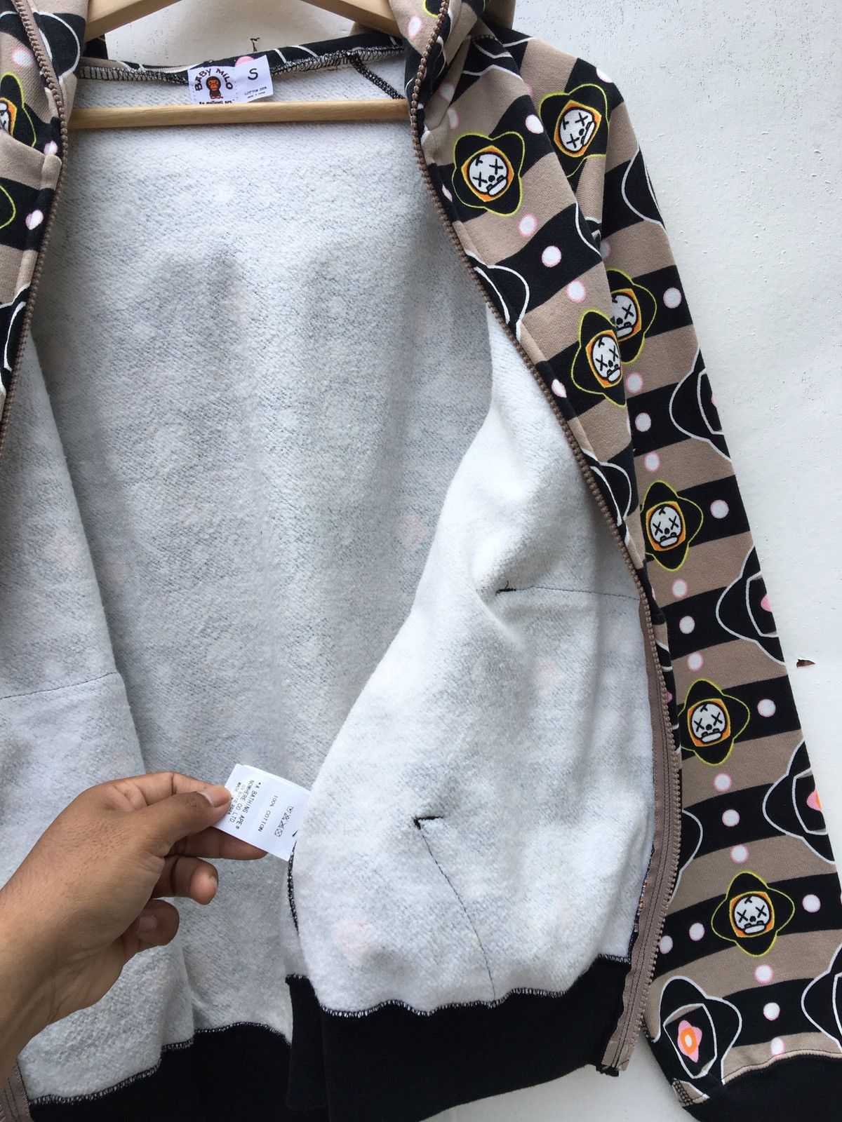 Bape × Kaws Bape x Kaws Baby Milo Monogram Full Zip Hoodie Size US S / EU 44-46 / 1 - 10 Thumbnail