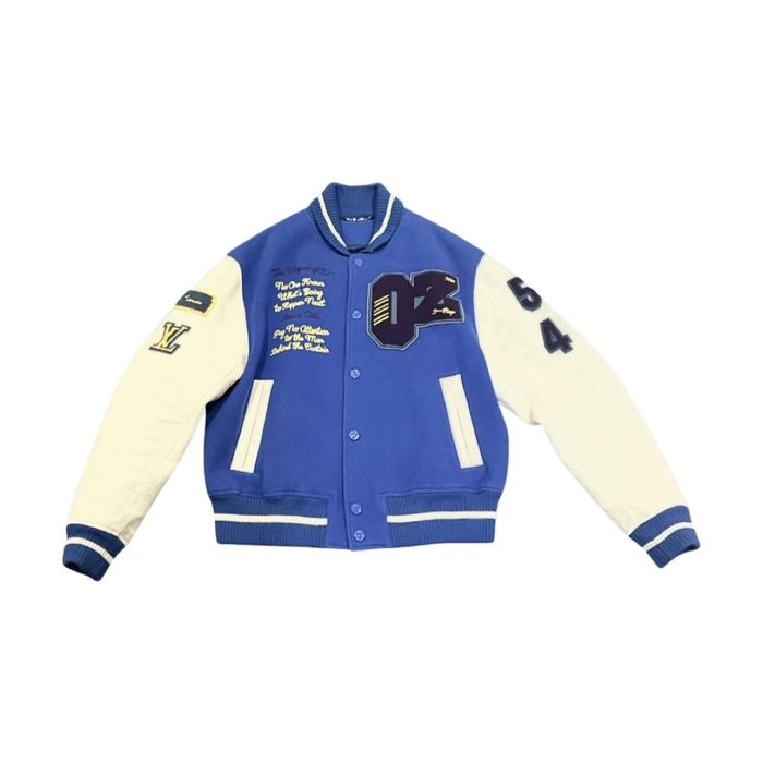 Louis Vuitton Virgil Abloh Wizard of Oz Varsity Jacket Blue Size 50