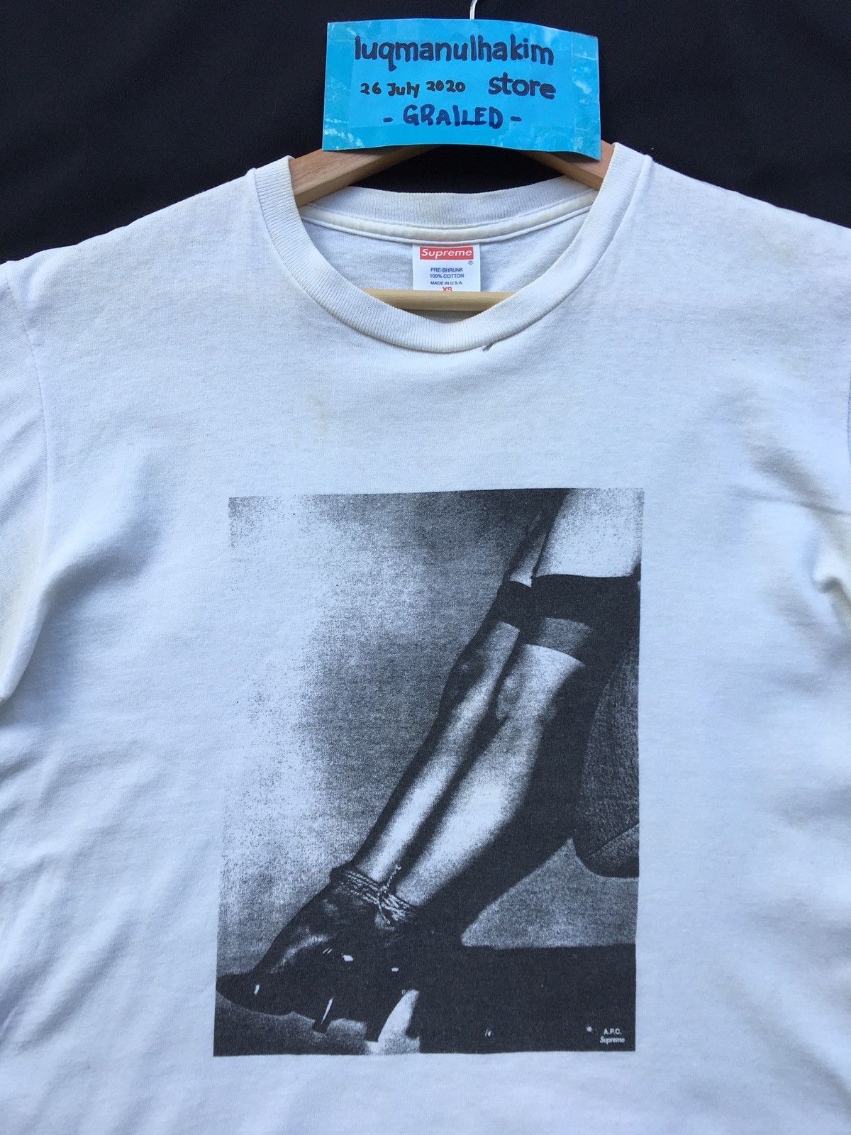 A.P.C. × Supreme Supreme x APC Bondage Tee XS RARE size Size US XS / EU 42 / 0 - 5 Thumbnail