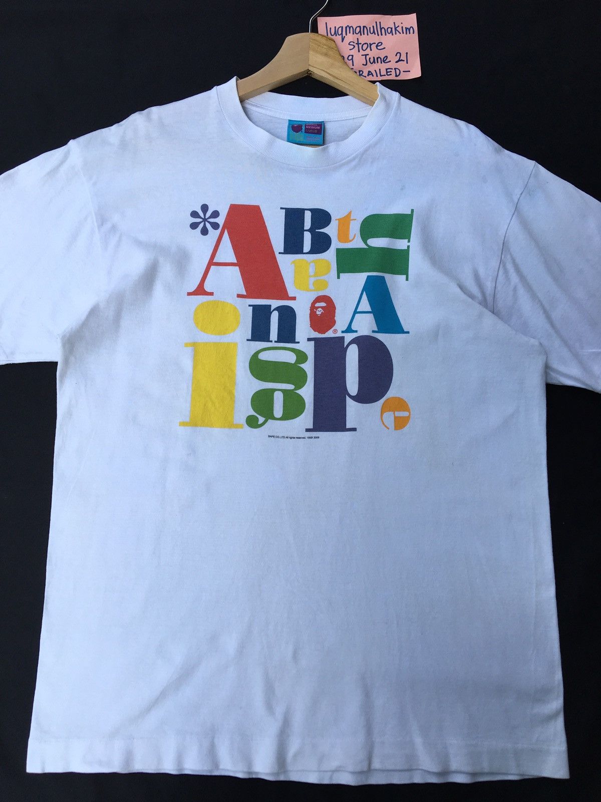 Bape Multicolor Logo Tee (2005) Size US L / EU 52-54 / 3 - 1 Thumbnail