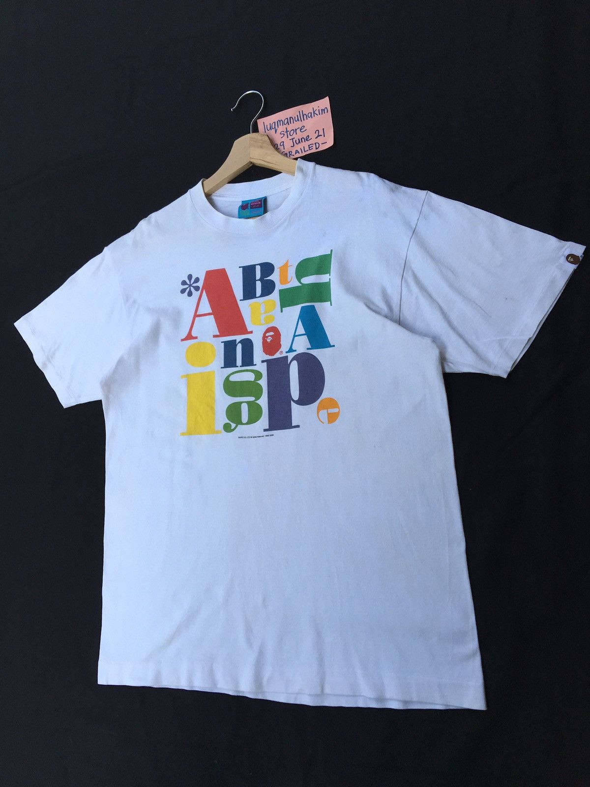 Bape Multicolor Logo Tee (2005) Size US L / EU 52-54 / 3 - 2 Thumbnail