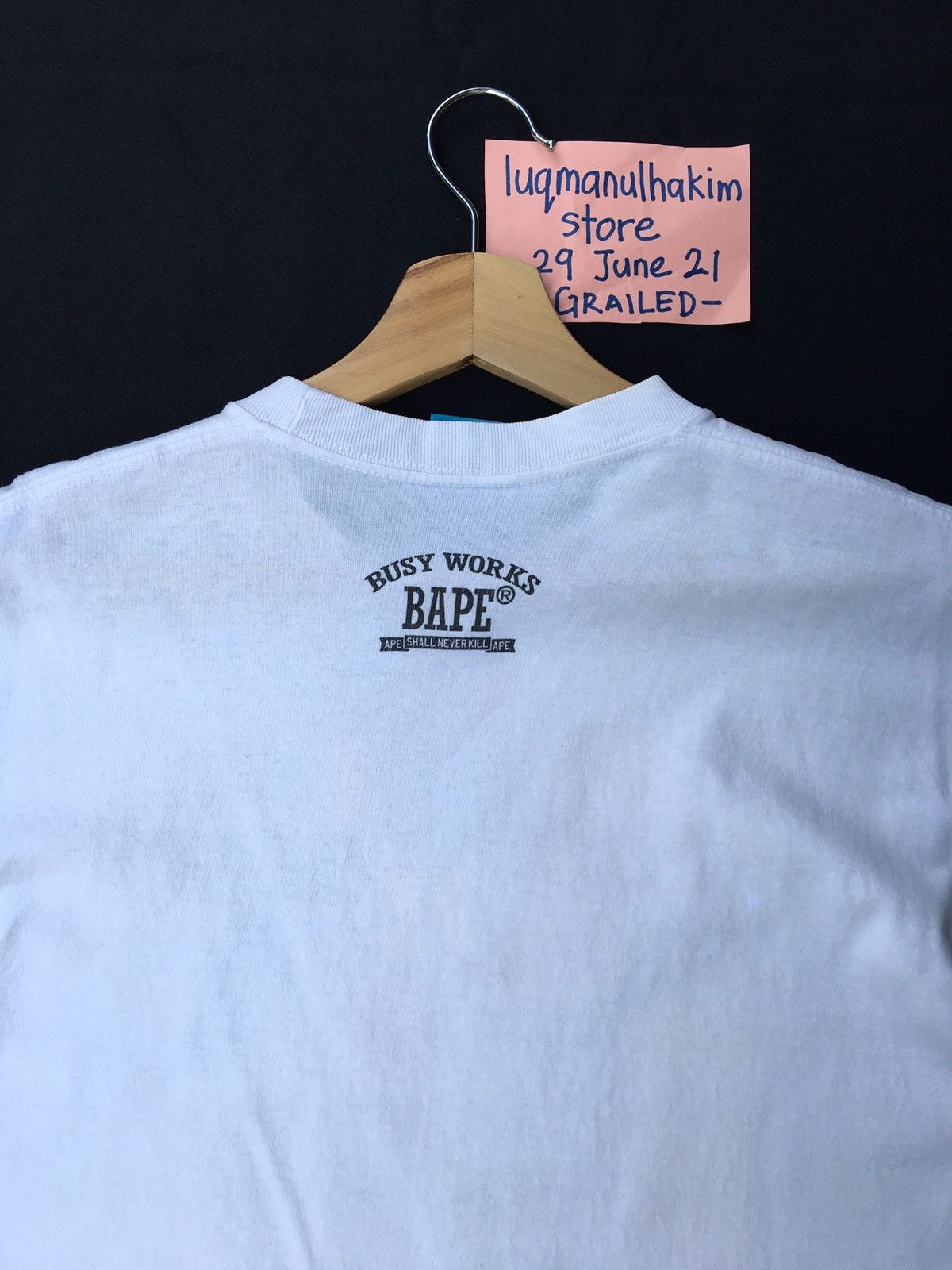 Bape Multicolor Logo Tee (2005) Size US L / EU 52-54 / 3 - 14 Thumbnail