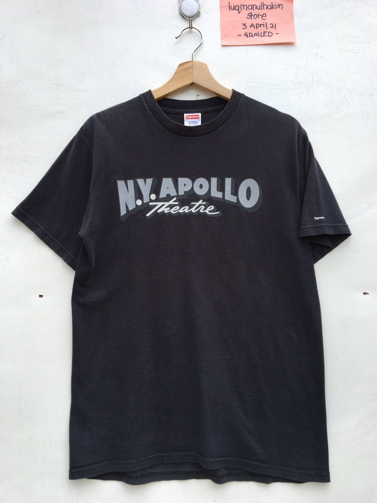 Supreme Vintage Supreme 2001 Supreme New York Ny Apollo Theatre Tee Size US M / EU 48-50 / 2 - 2 Thumbnail
