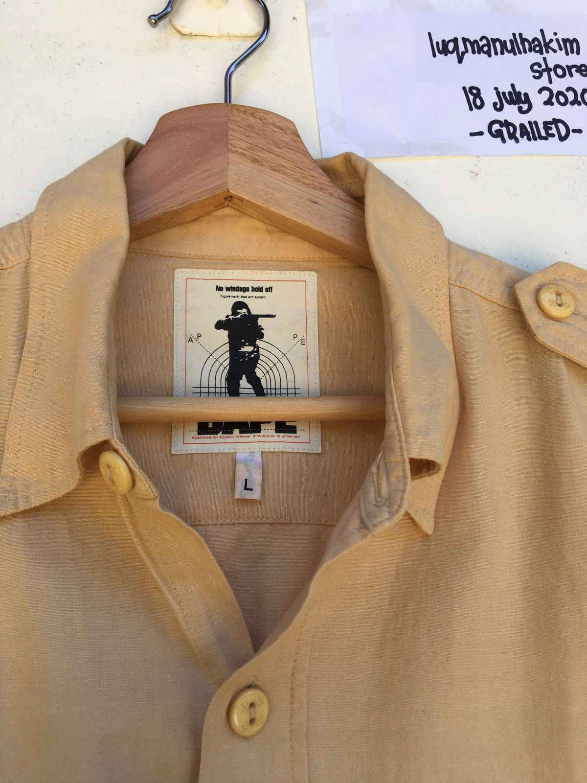 Bape Button Up Shirt Size US L / EU 52-54 / 3 - 10 Thumbnail
