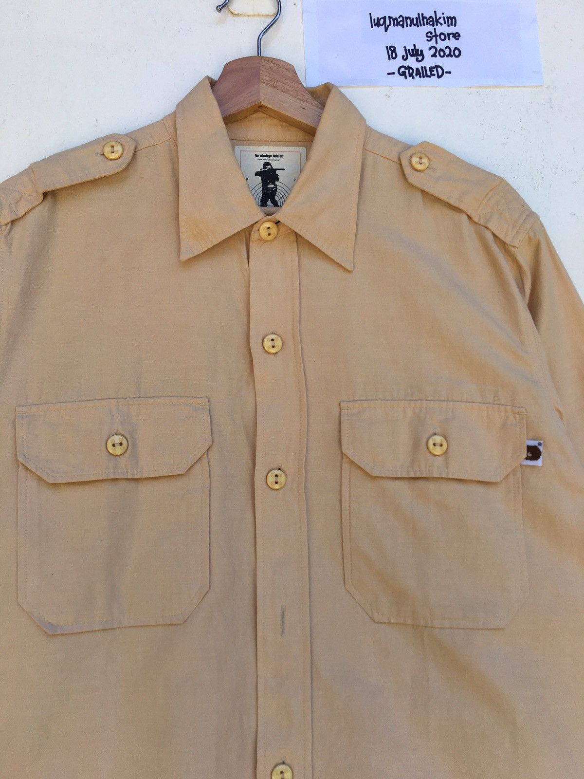 Bape Button Up Shirt Size US L / EU 52-54 / 3 - 5 Thumbnail