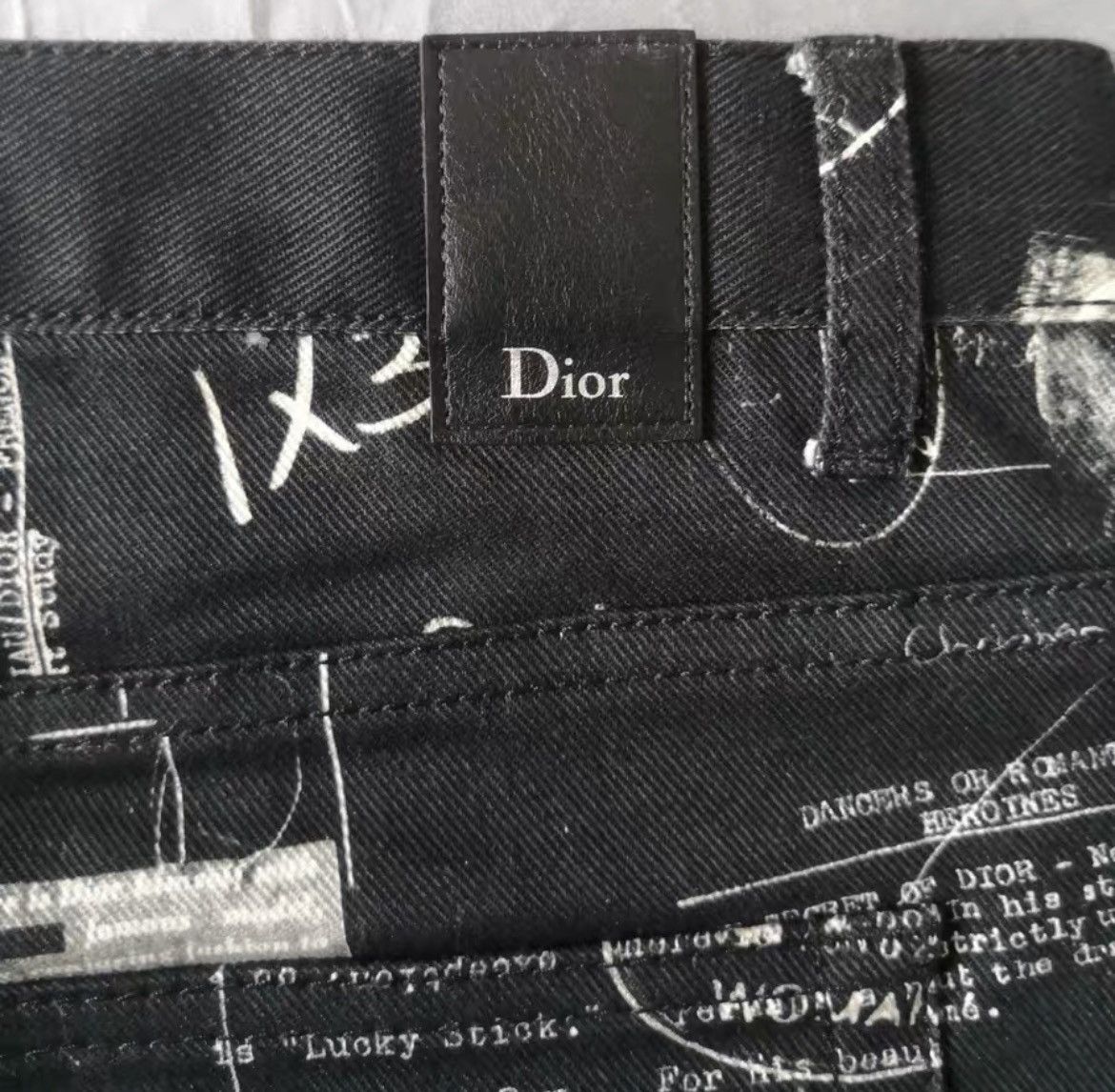 Dior Doodle denim jeans Size US 32 / EU 48 - 3 Thumbnail