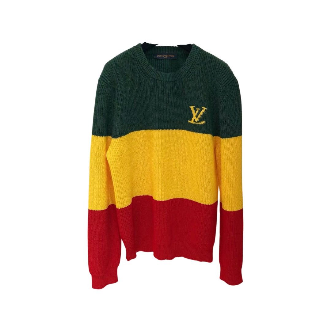Louis Vuitton Runway Jamaican stripe pullover jumper crewneck sweater Size US M / EU 48-50 / 2 - 1 Thumbnail