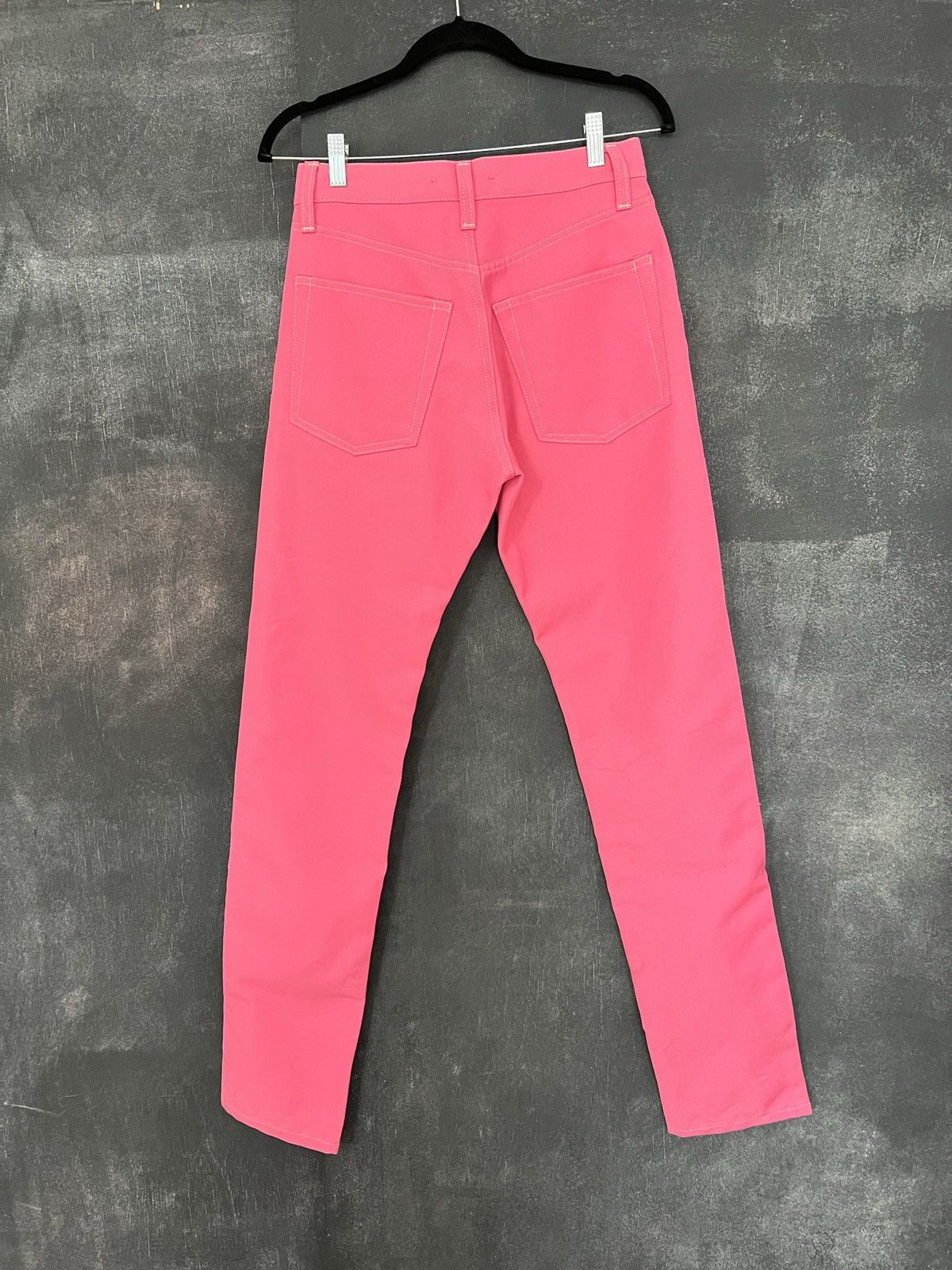 Helmut Lang Helmut Lang Pink Contrast Stitch 5 Pocket Denim Jeans Size 25" / US 0 / IT 36 - 2 Thumbnail