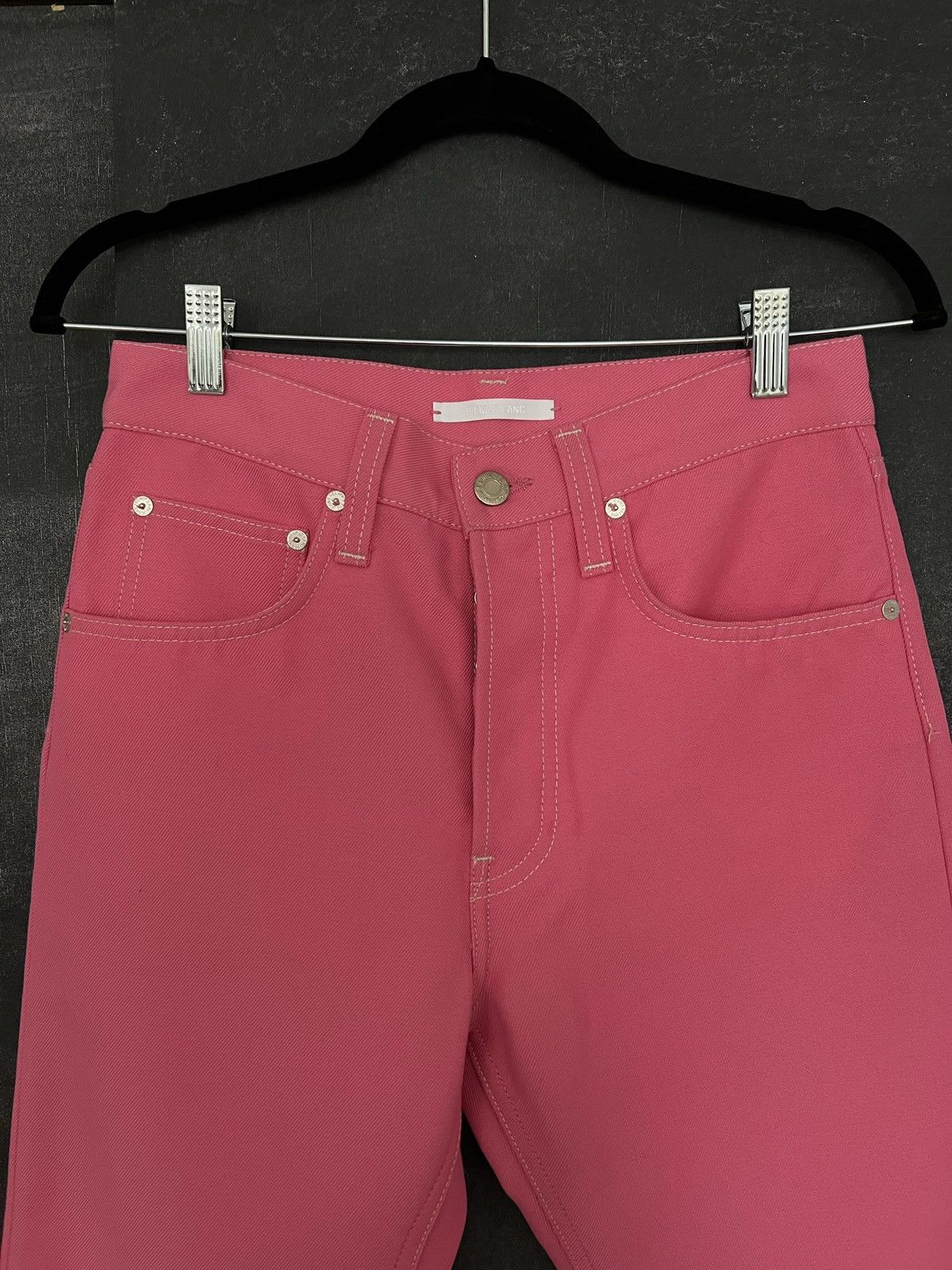 Helmut Lang Helmut Lang Pink Contrast Stitch 5 Pocket Denim Jeans Size 25" / US 0 / IT 36 - 4 Thumbnail