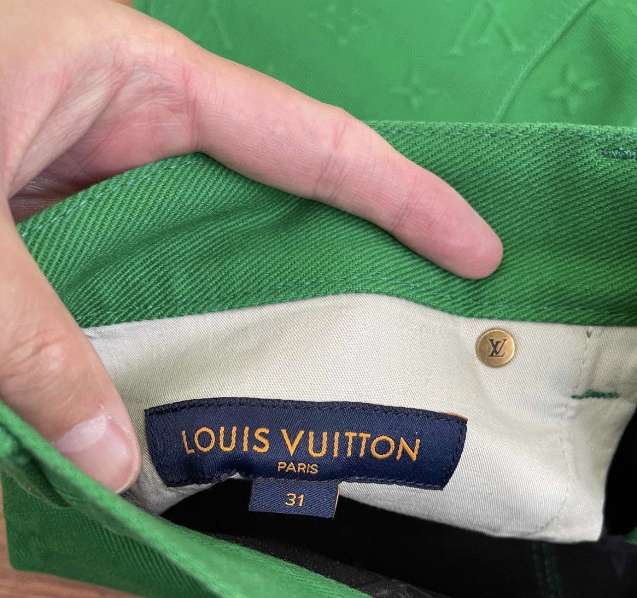 Louis Vuitton × Virgil Abloh Monogram workwear carpenter denim pants Size US 31 - 6 Thumbnail