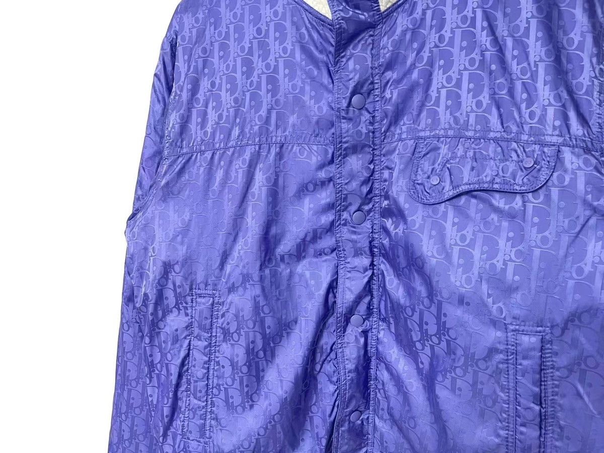 purple Oblique reversible fleece jacket