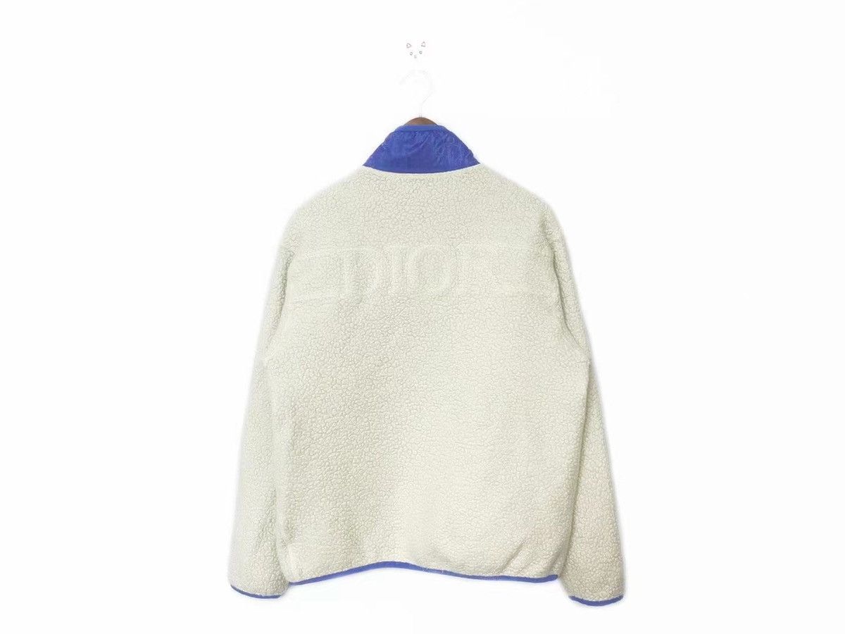 purple Oblique reversible fleece jacket