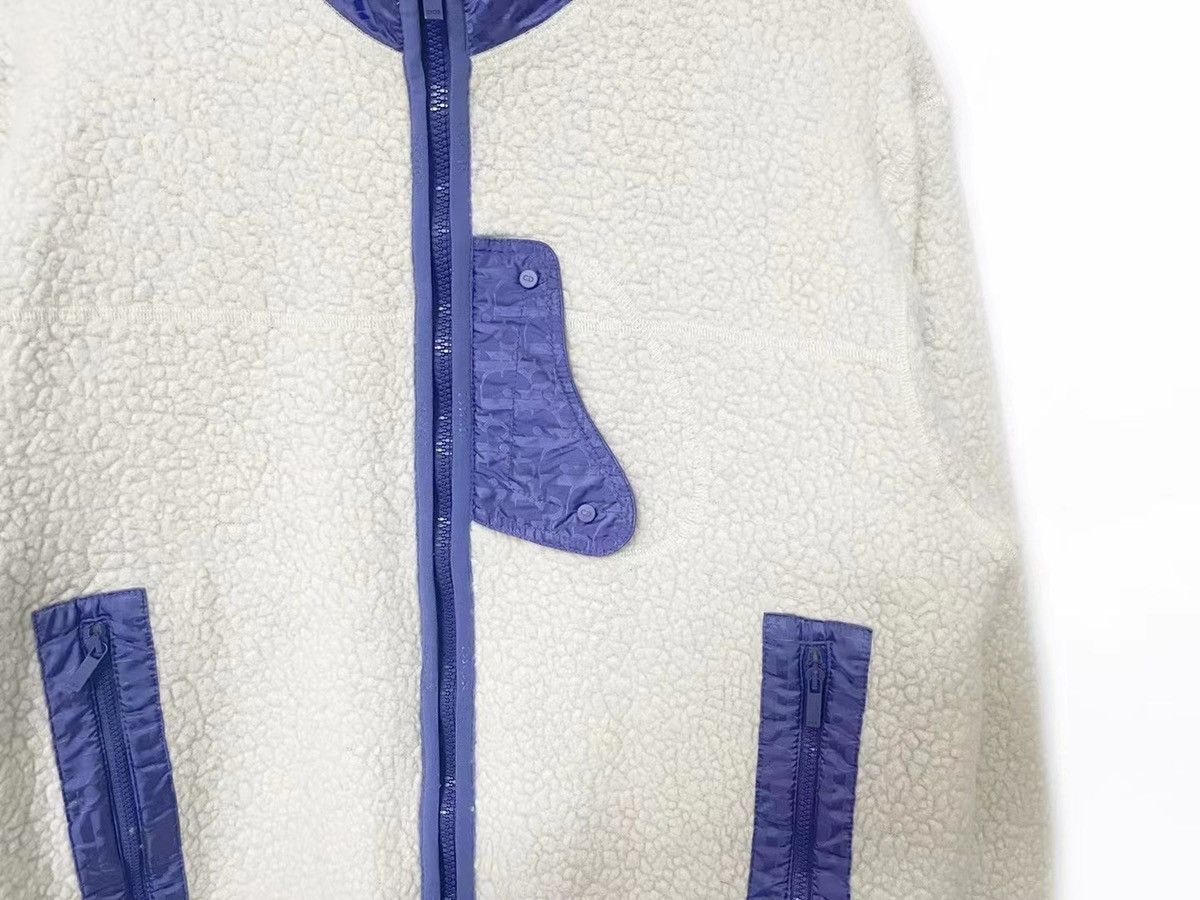 purple Oblique reversible fleece jacket