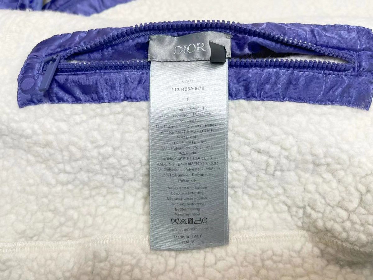 purple Oblique reversible fleece jacket