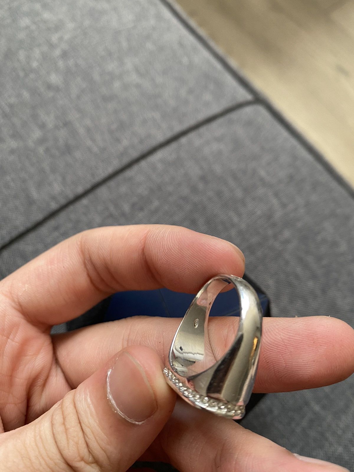 Dior Onyx crystal CD icon ring Size ONE SIZE - 8 Thumbnail
