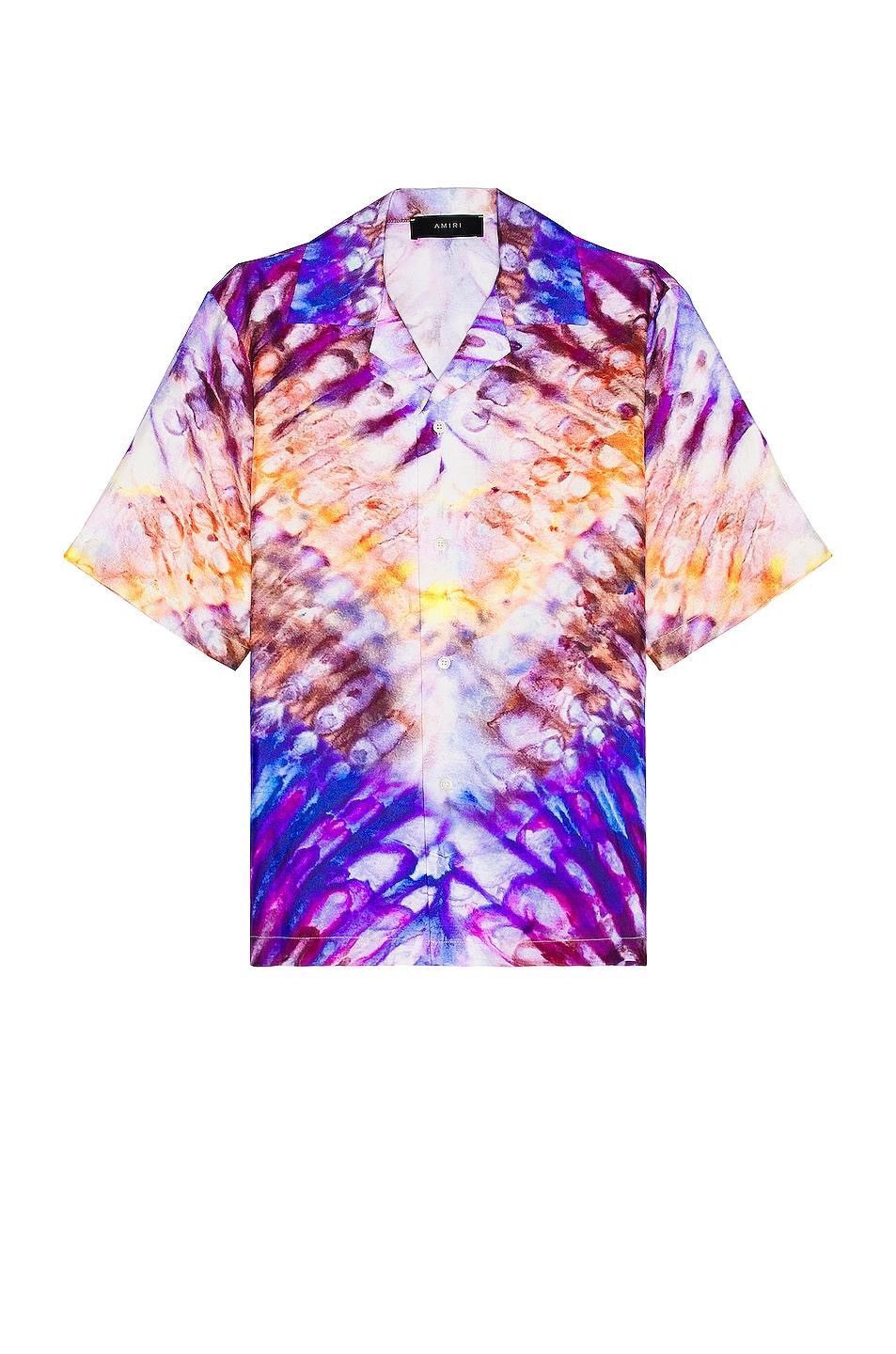 Amiri Amiri Tie Dye Bowling Shirt 2022 Size US S / EU 44-46 / 1 - 1 Thumbnail