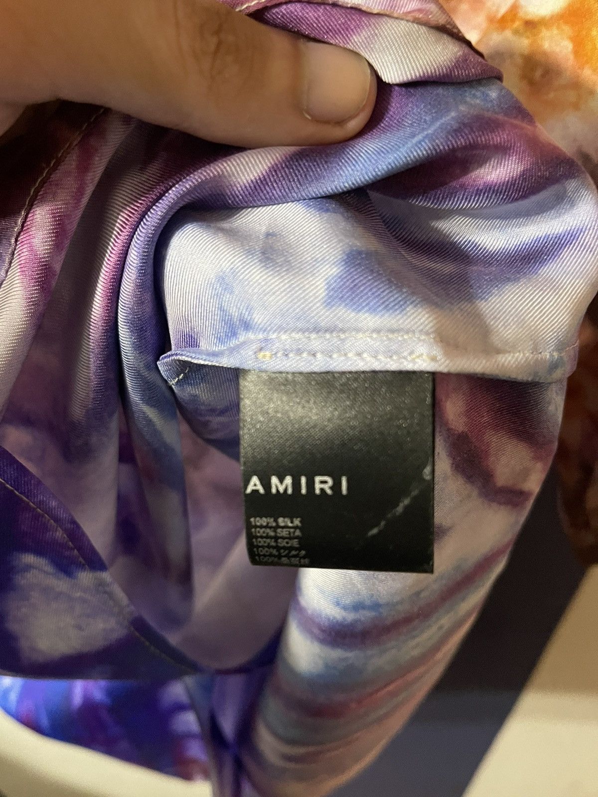 Amiri Amiri Tie Dye Bowling Shirt 2022 Size US S / EU 44-46 / 1 - 5 Thumbnail