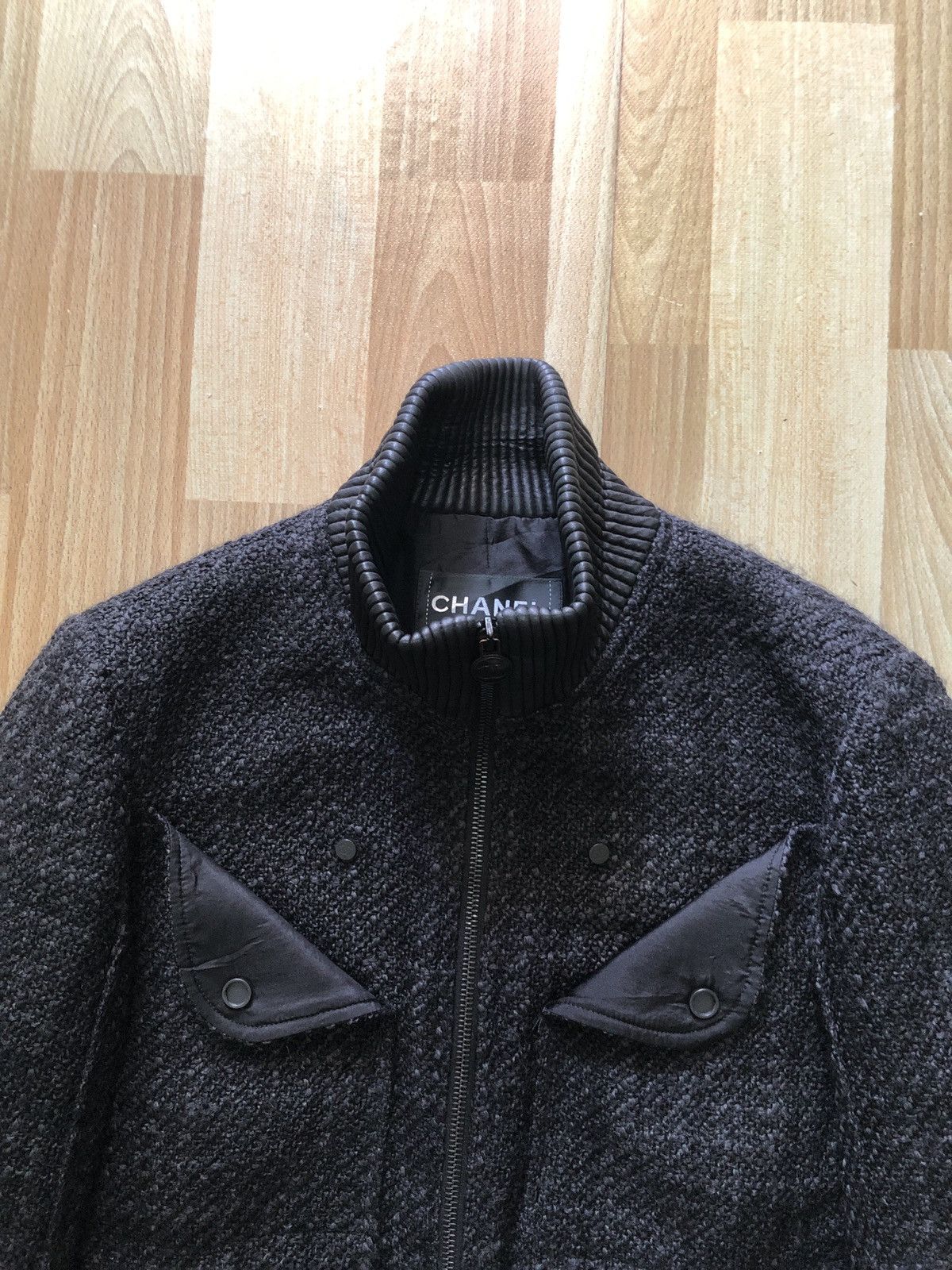 Chanel Chanel Tweed Wool Bomber Jacket Woman Size 38 Size S / US 4 / IT 40 - 10 Thumbnail