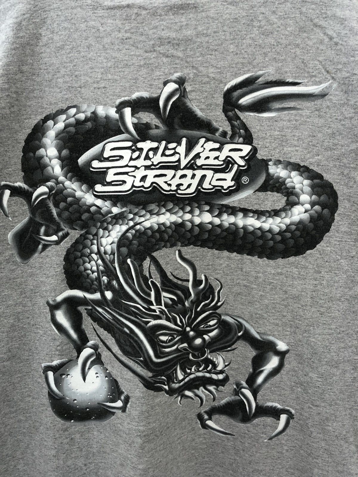 Japanese Brand SILVER STRAND Big Dragon printed tees Size US XL / EU 56 / 4 - 3 Thumbnail