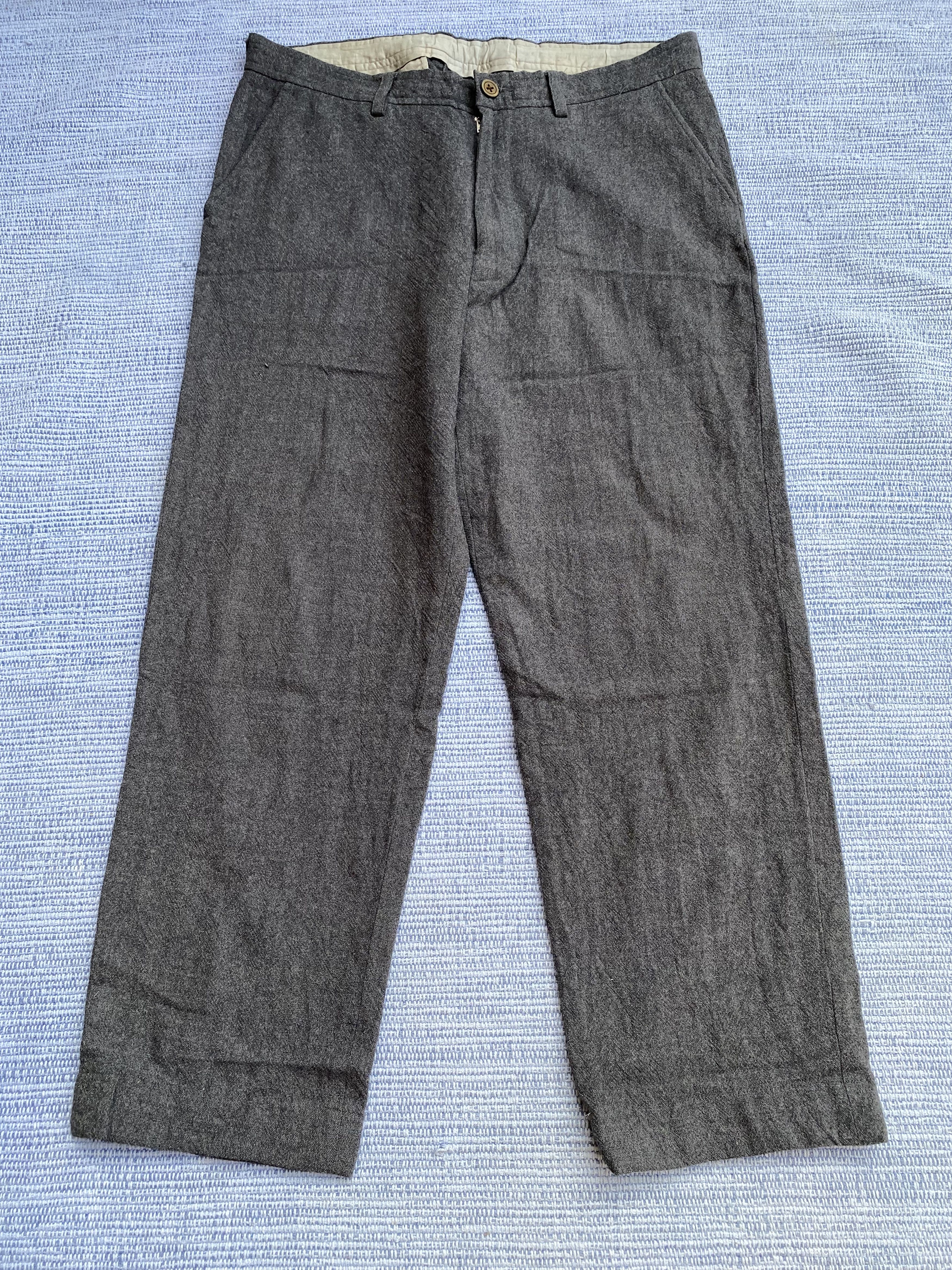 Image of 45Rpm Grey Wool Pants, Men's (Size 34)